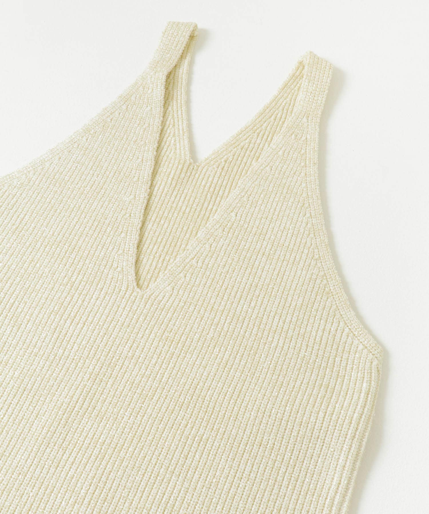 チュニックラメニットベスト IVORY FREE