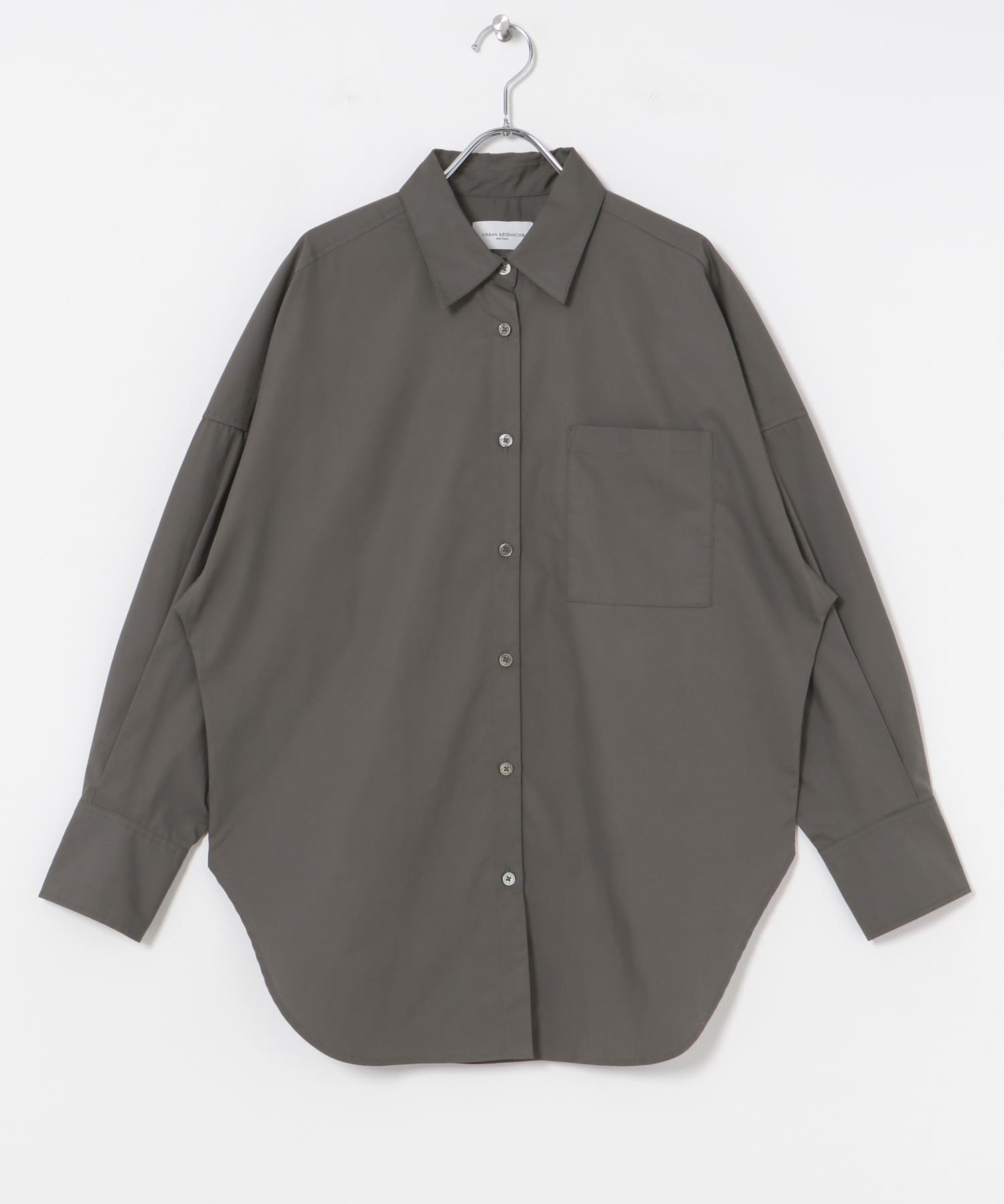 ブロードオーバーシャツ CHARCOAL FREE