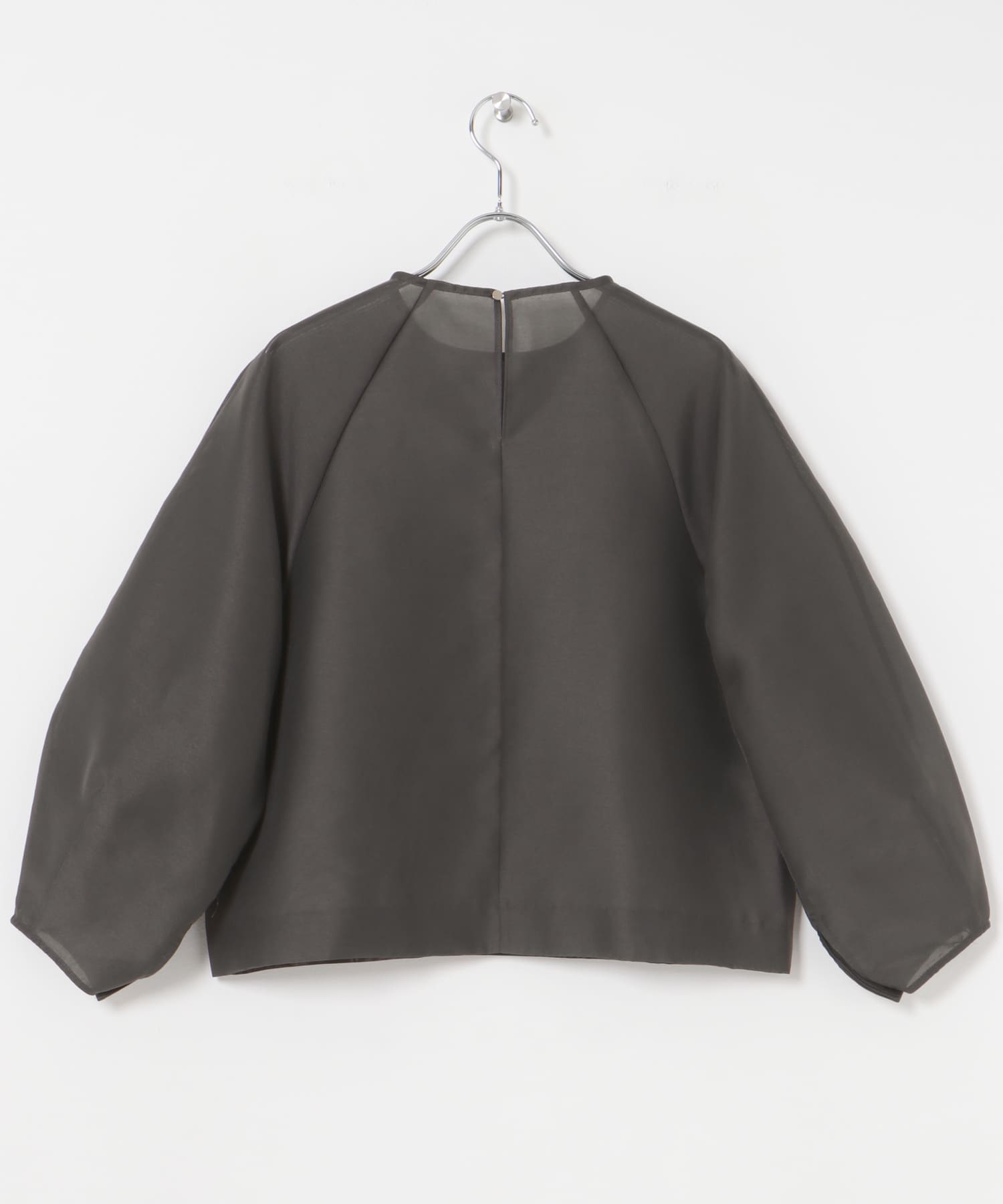 『MADE IN JAPAN』オーガンジーブラウス CHARCOAL FREE