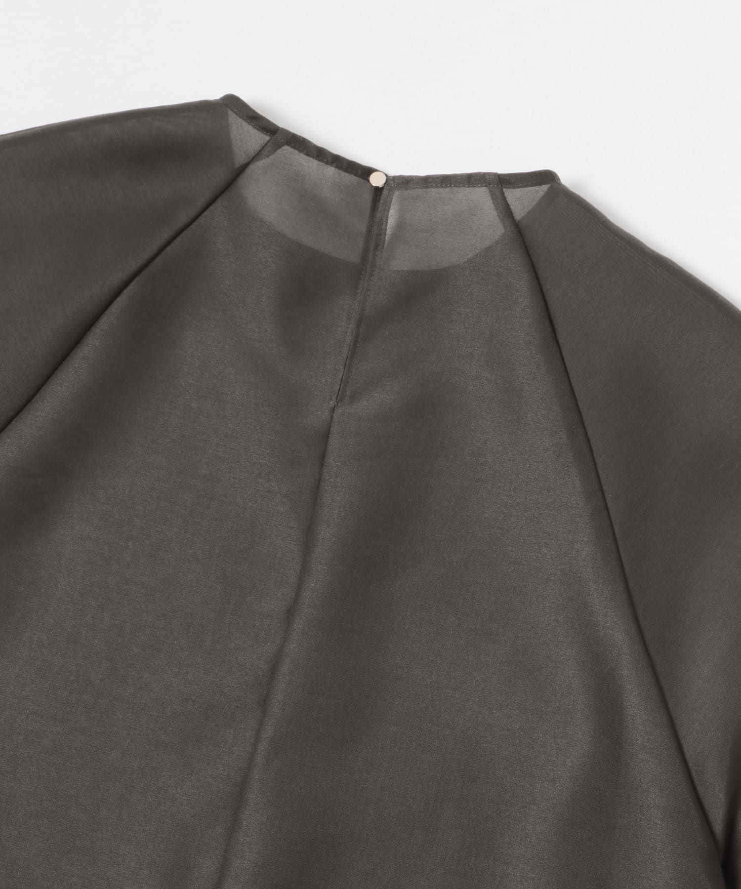 『MADE IN JAPAN』オーガンジーブラウス CHARCOAL FREE