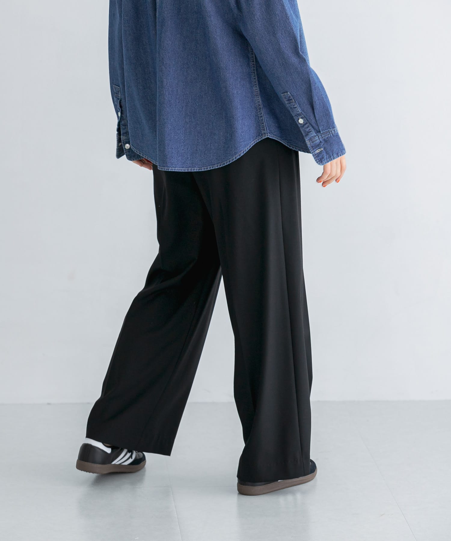 スーパー100ウールワイドスラックス(36 GRAY): ボトム｜URBAN RESEARCH
