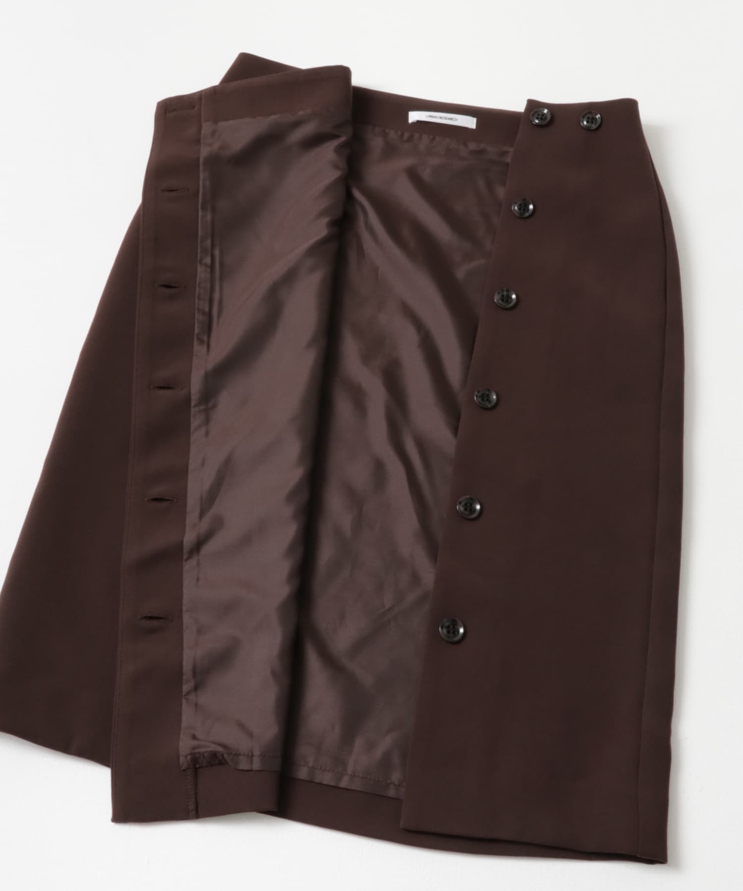 レイヤードラップスカート BROWN FREE