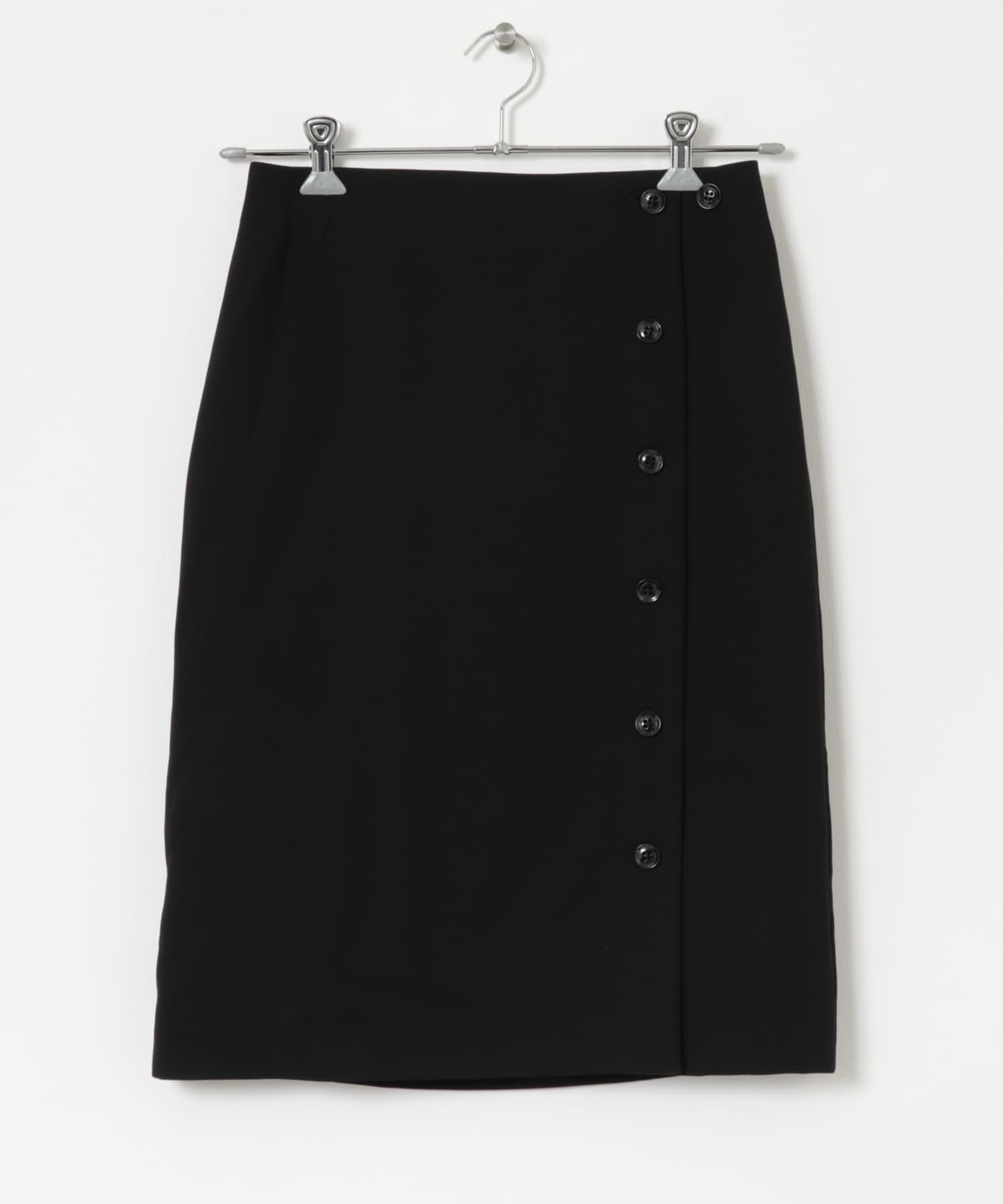 レイヤードラップスカート BLACK FREE