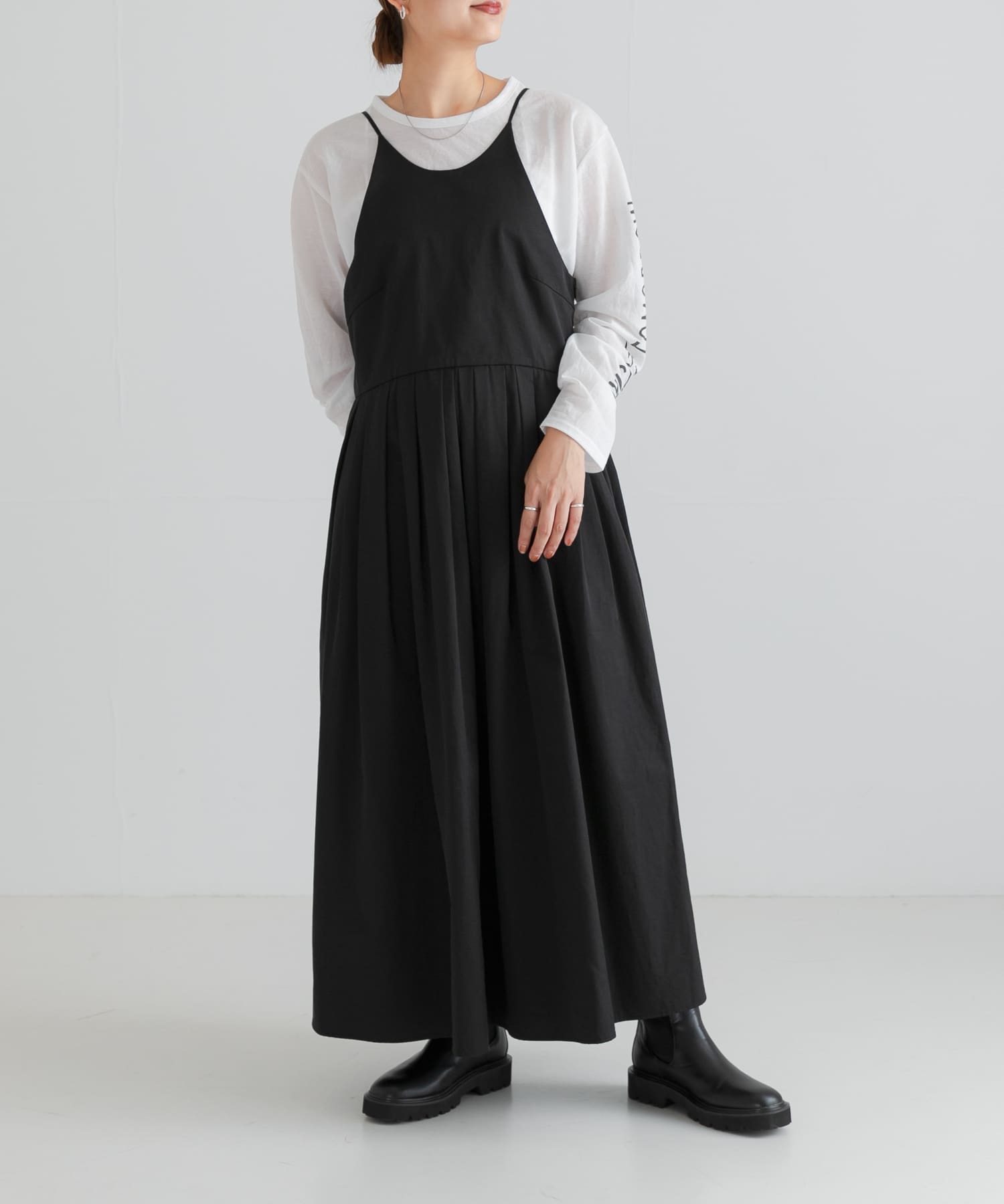 ランダムタックキャミワンピース