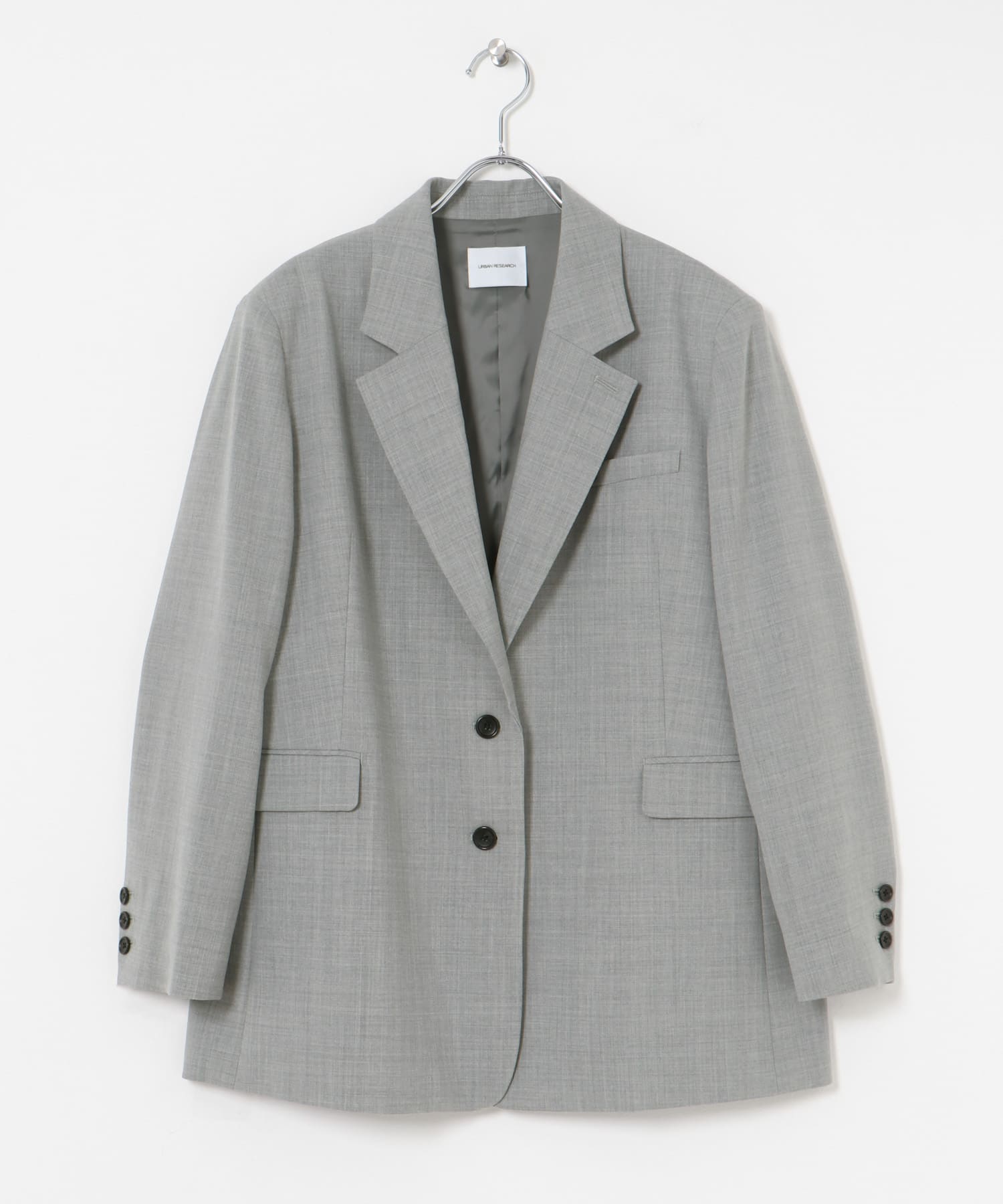 URBAN RESEARCH グレー ウールジャケット 2024AW スーパー100ウールジャケット(FREE GRAY): アウター｜URBAN RESEARCH