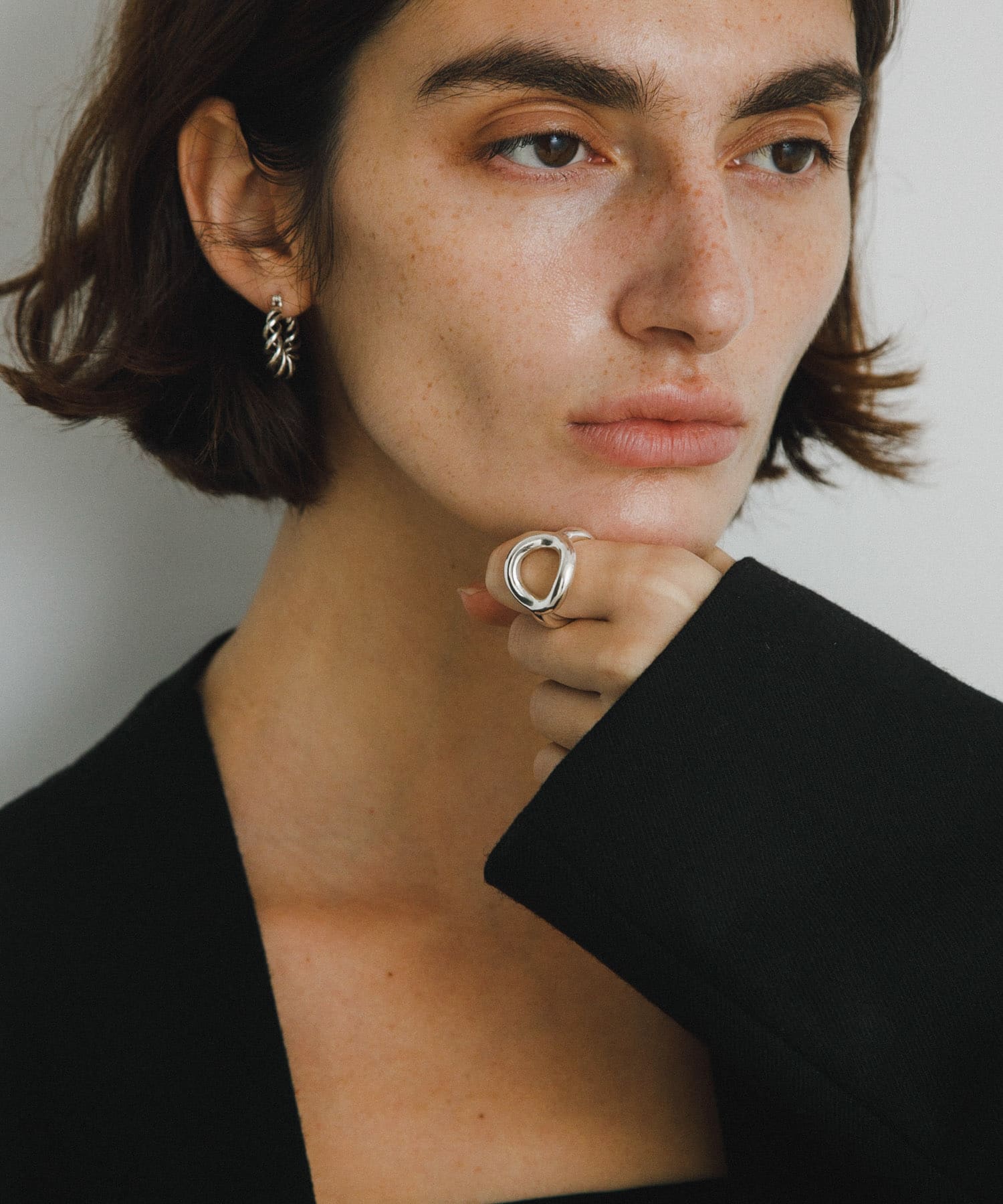 decor『デコール』　Circle ring Silver one