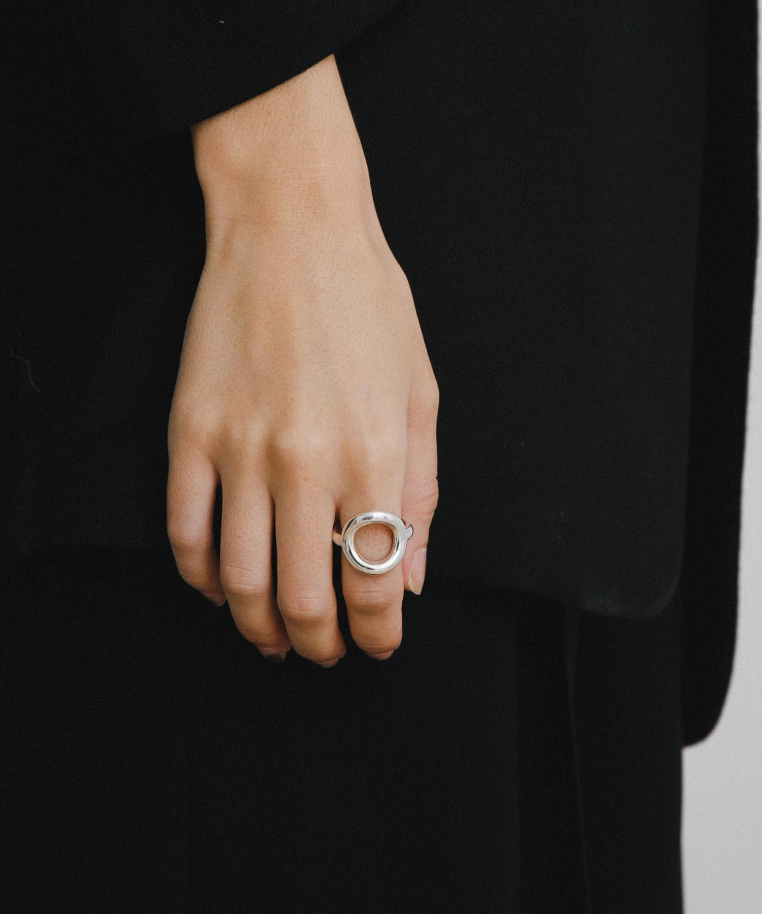 decor『デコール』　Circle ring Silver one