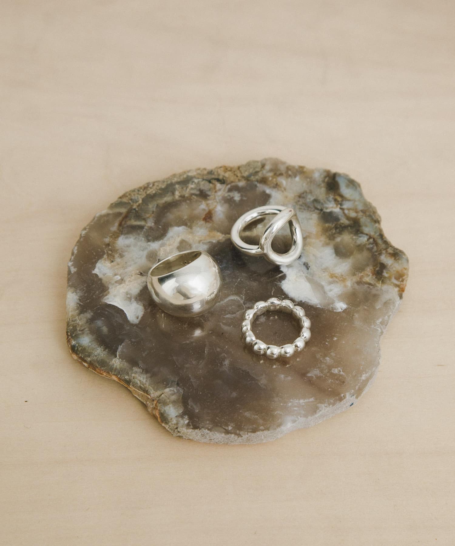 decor『デコール』　Circle ring Silver one