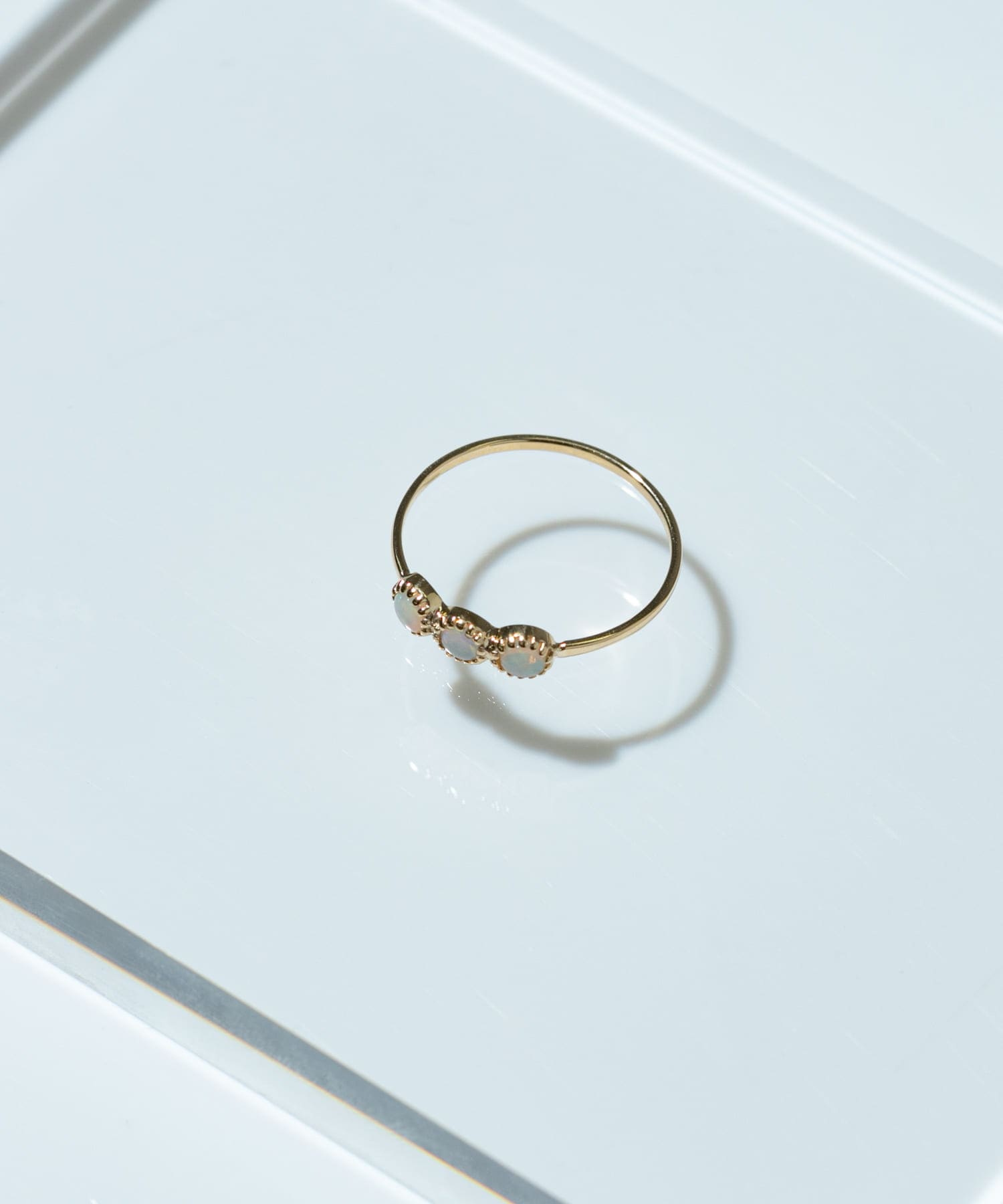 ff by decor urban research　three stone ring オパール 9