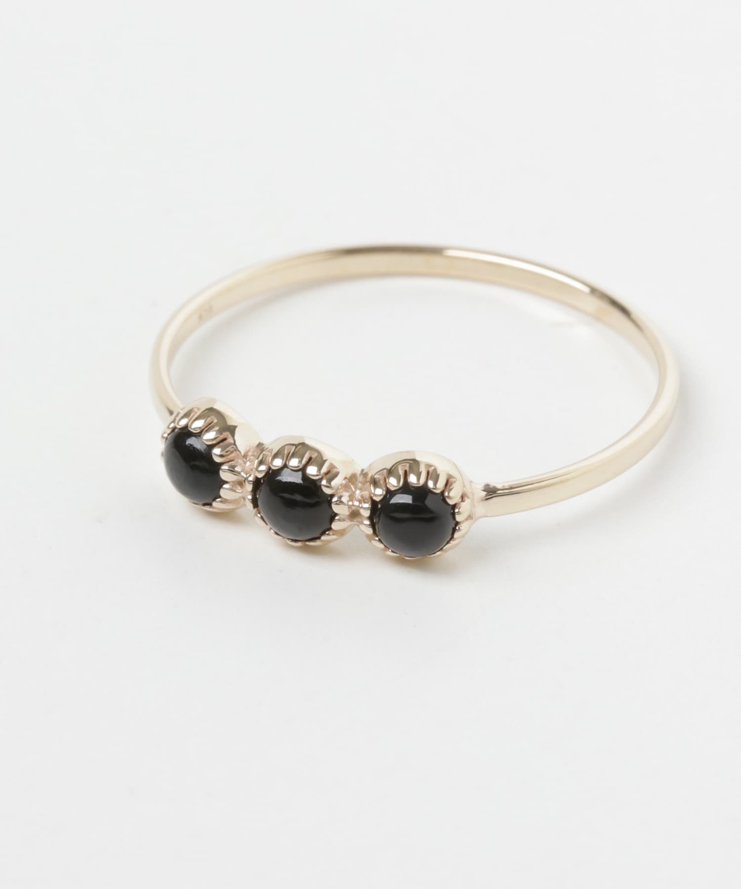 ff by decor urban research　three stone ring オニキス 9