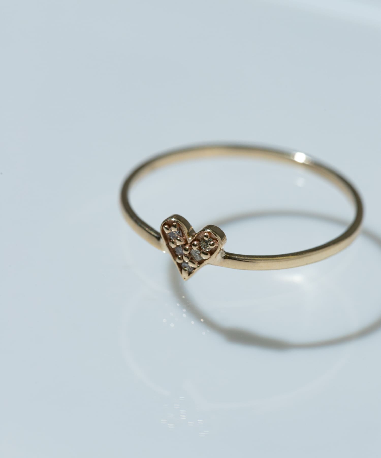 ff by decor urban research　dia petit heart ring 10KYG 9