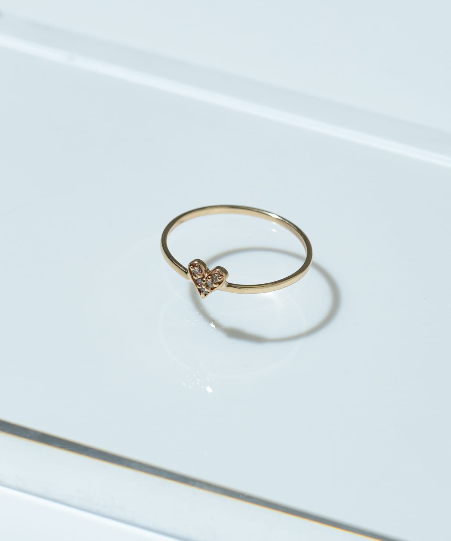 ff by decor urban research　dia petit heart ring 10KYG 9