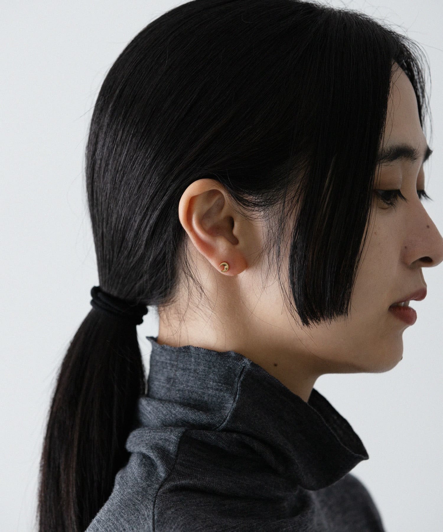 ff by decor urban research　ムーンピアス 10KYG -