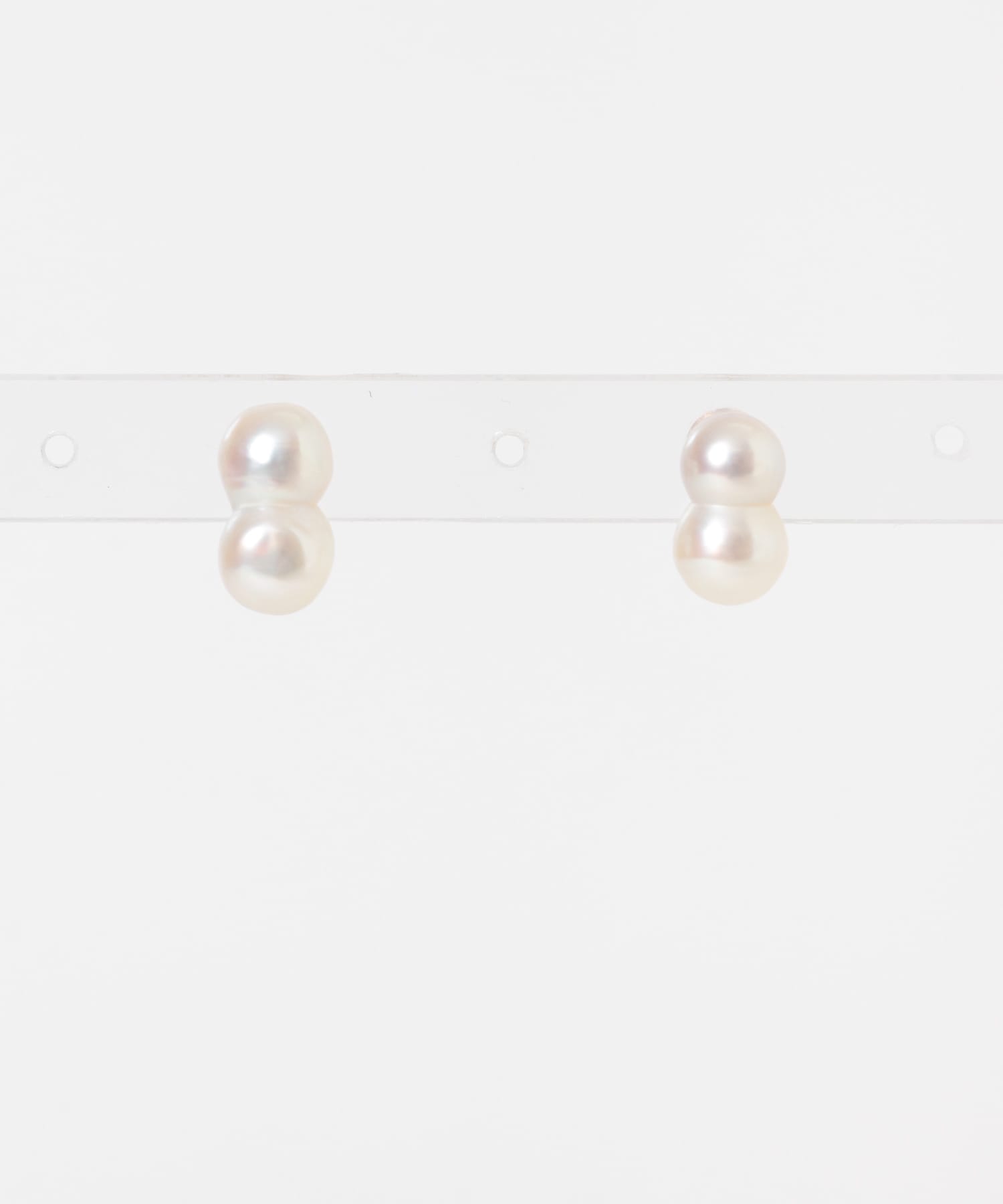 ff by decor urban research　アコヤツインパールピアス ホワイト -
