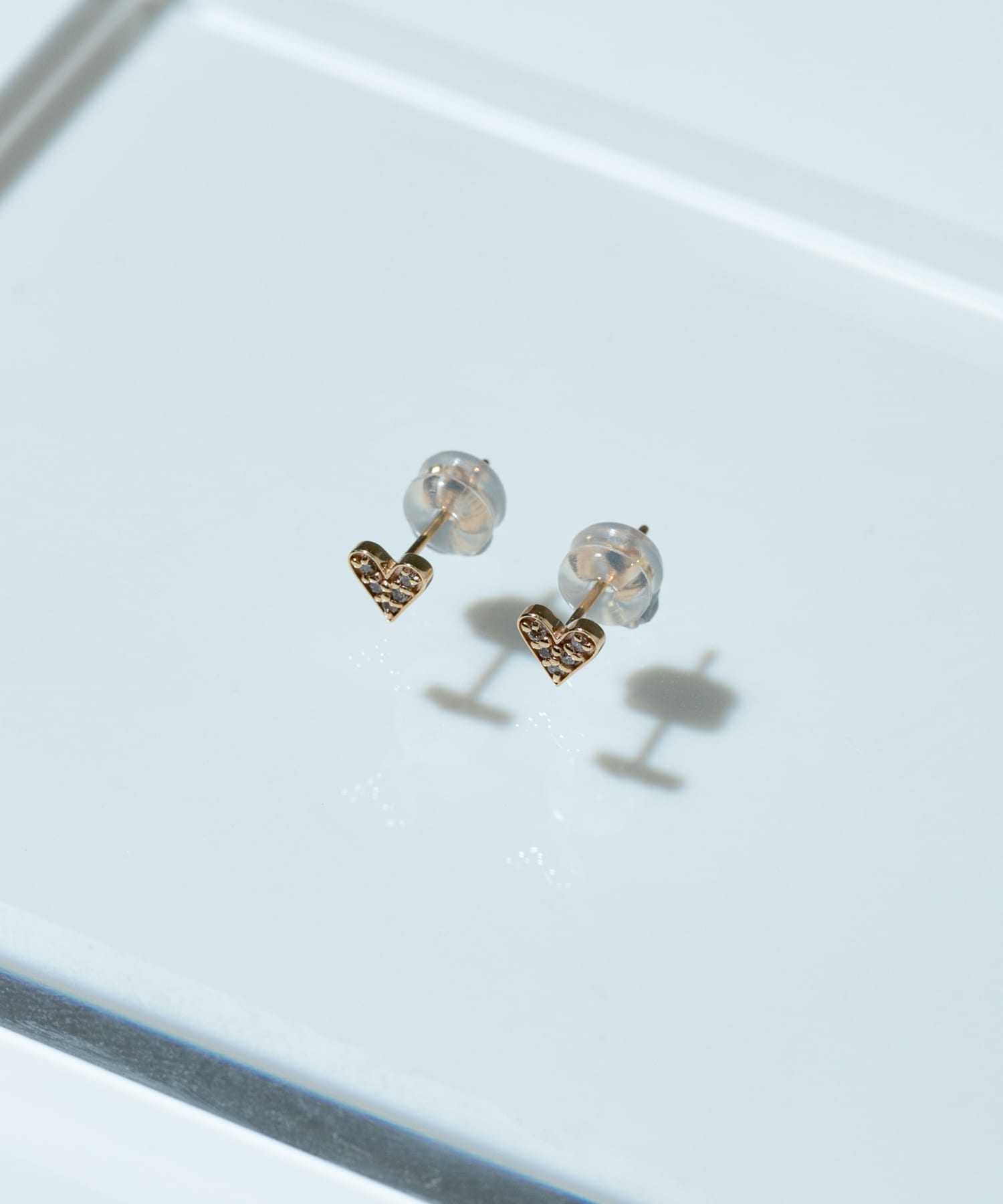 ff by decor urban research　dia petit heart pierce 10KYG -