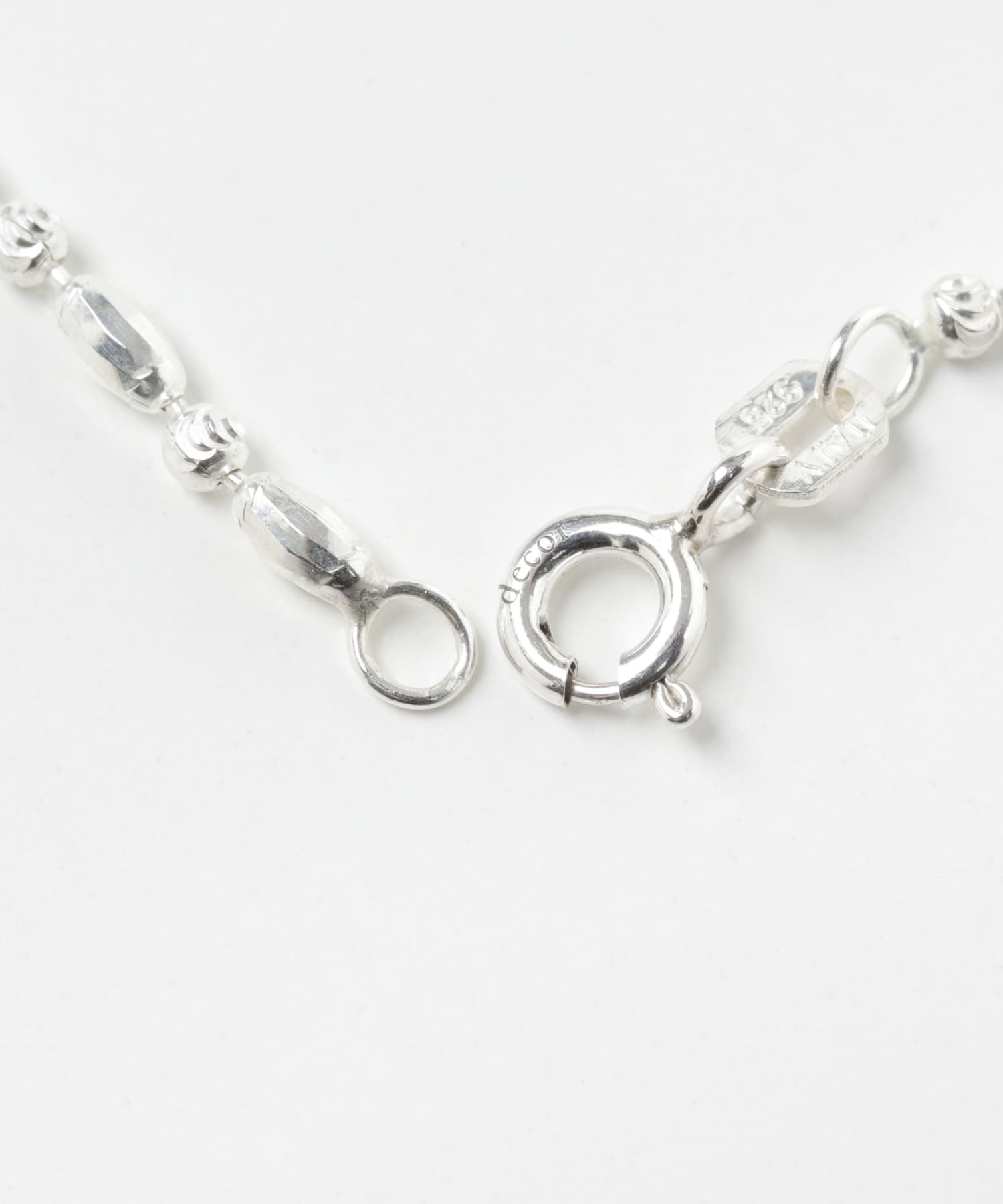 decor『デコール』　Fineball Necklace Silver -