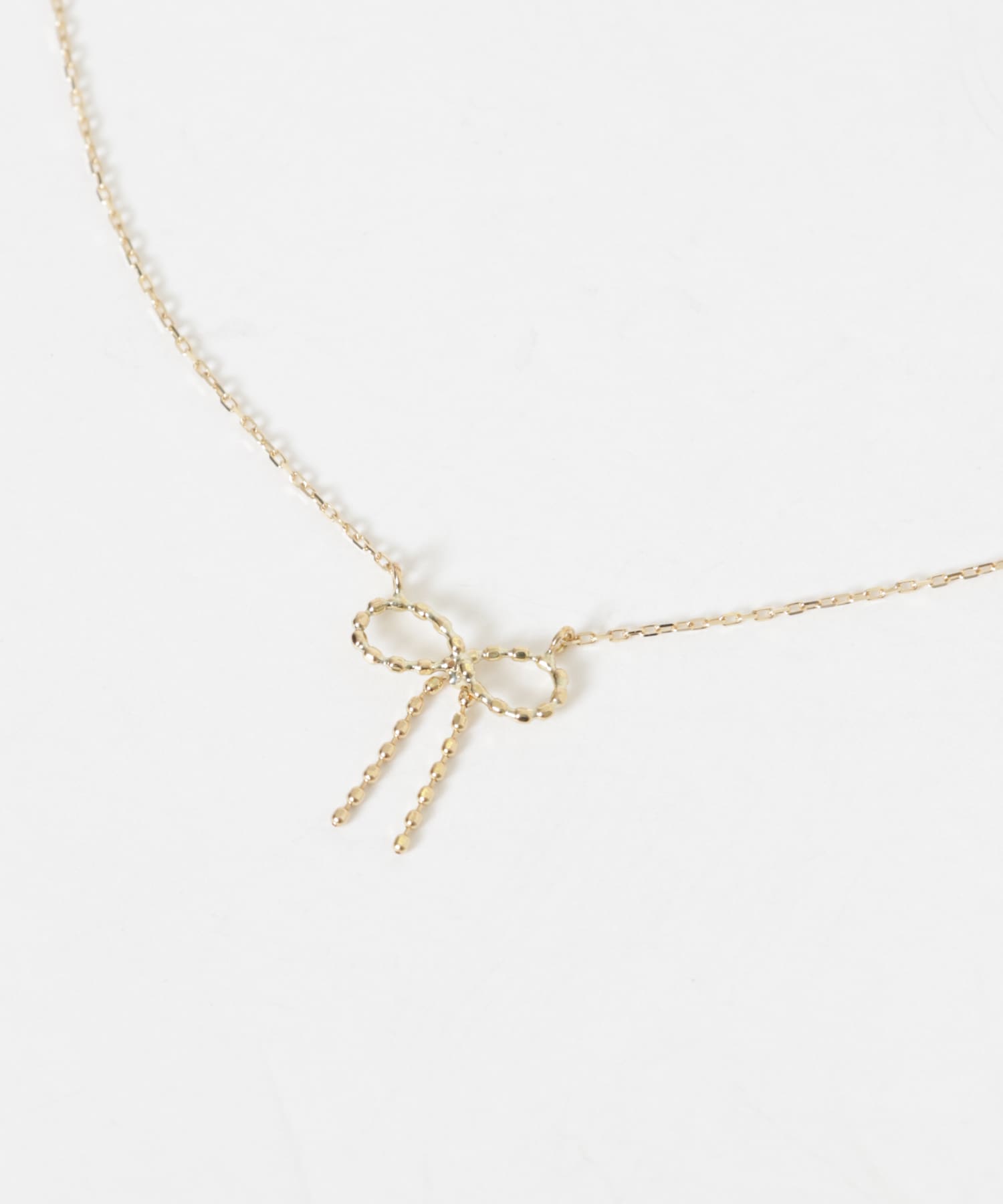ff by decor urban research　18K リボンネックレス GOLD -