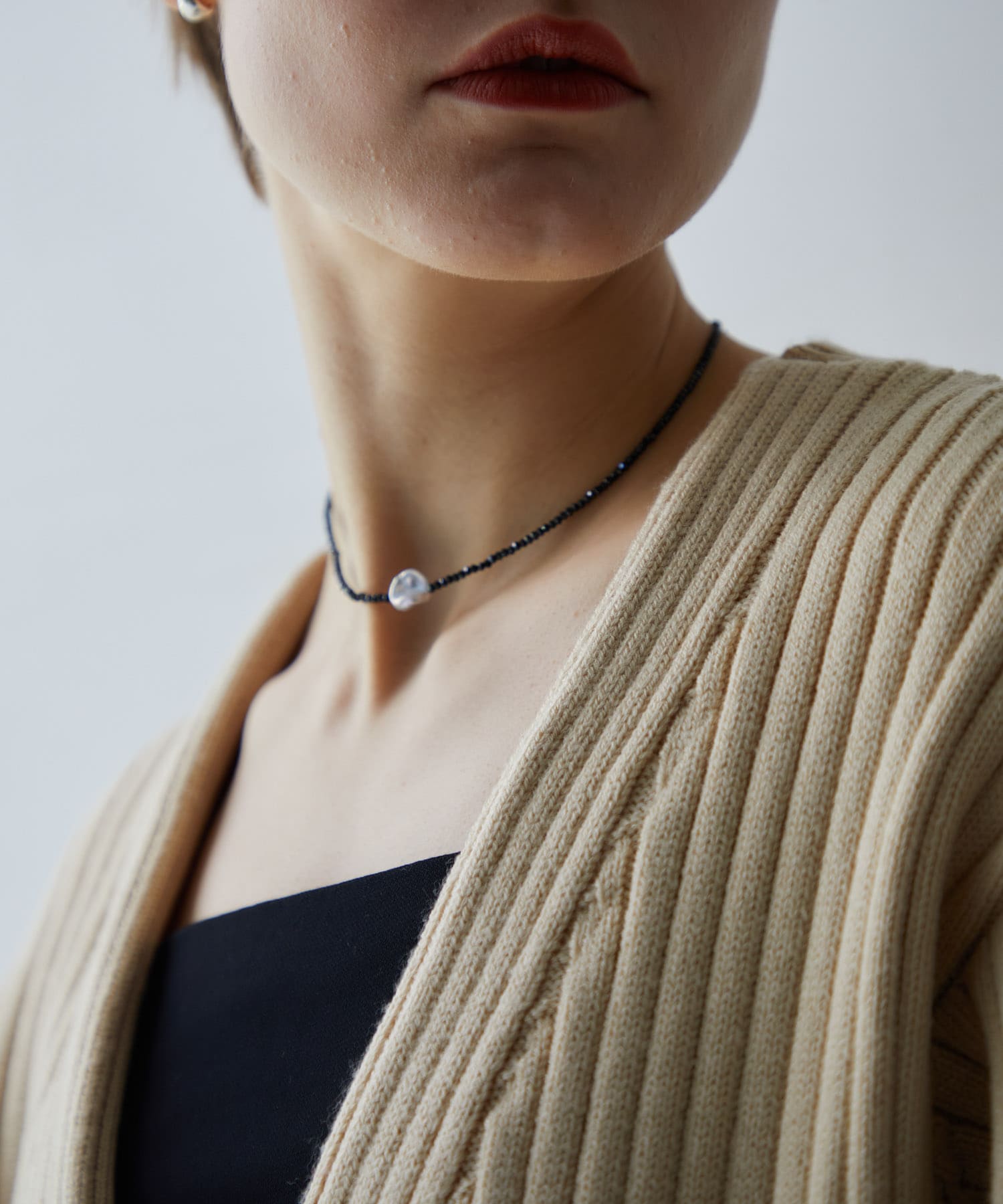 ff by decor urban research　Stone choker ブラックスピネル -