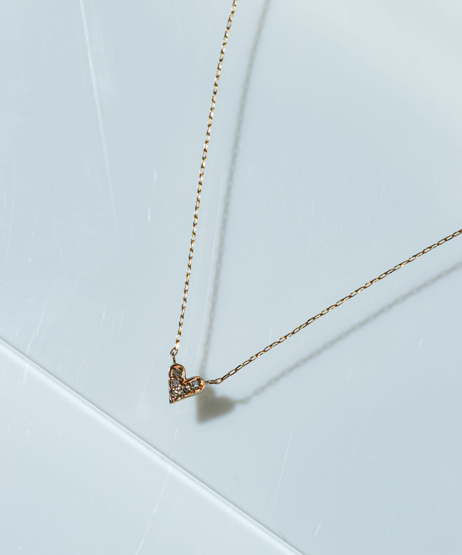 ff by decor urban research　diapetit heart necklace 10KYG -