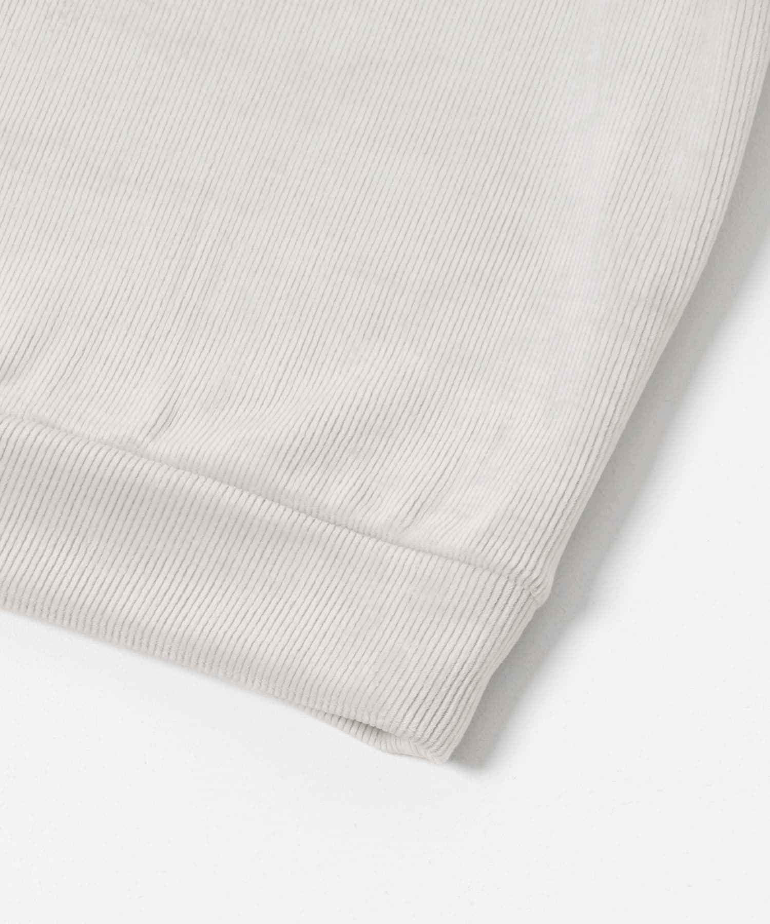 ニットコーデュロイクルーネック ICE GRAY M