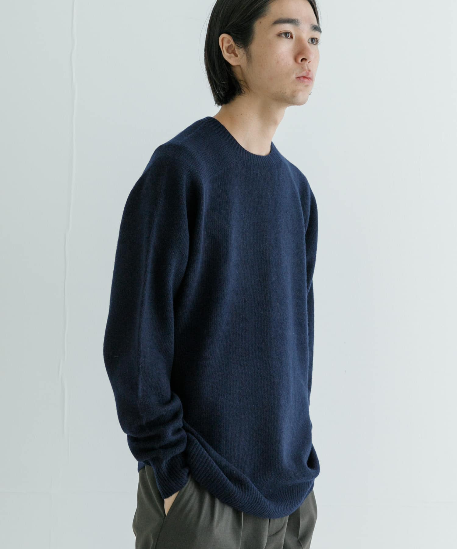 new basic WOOL CASHMERE SEAMLESS KNIT