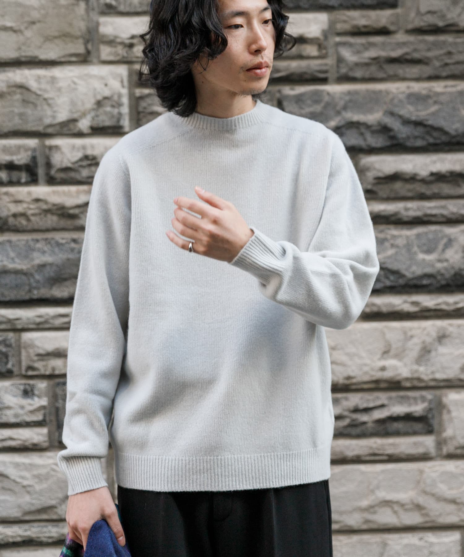 new basic WOOL CASHMERE SEAMLESS KNIT
