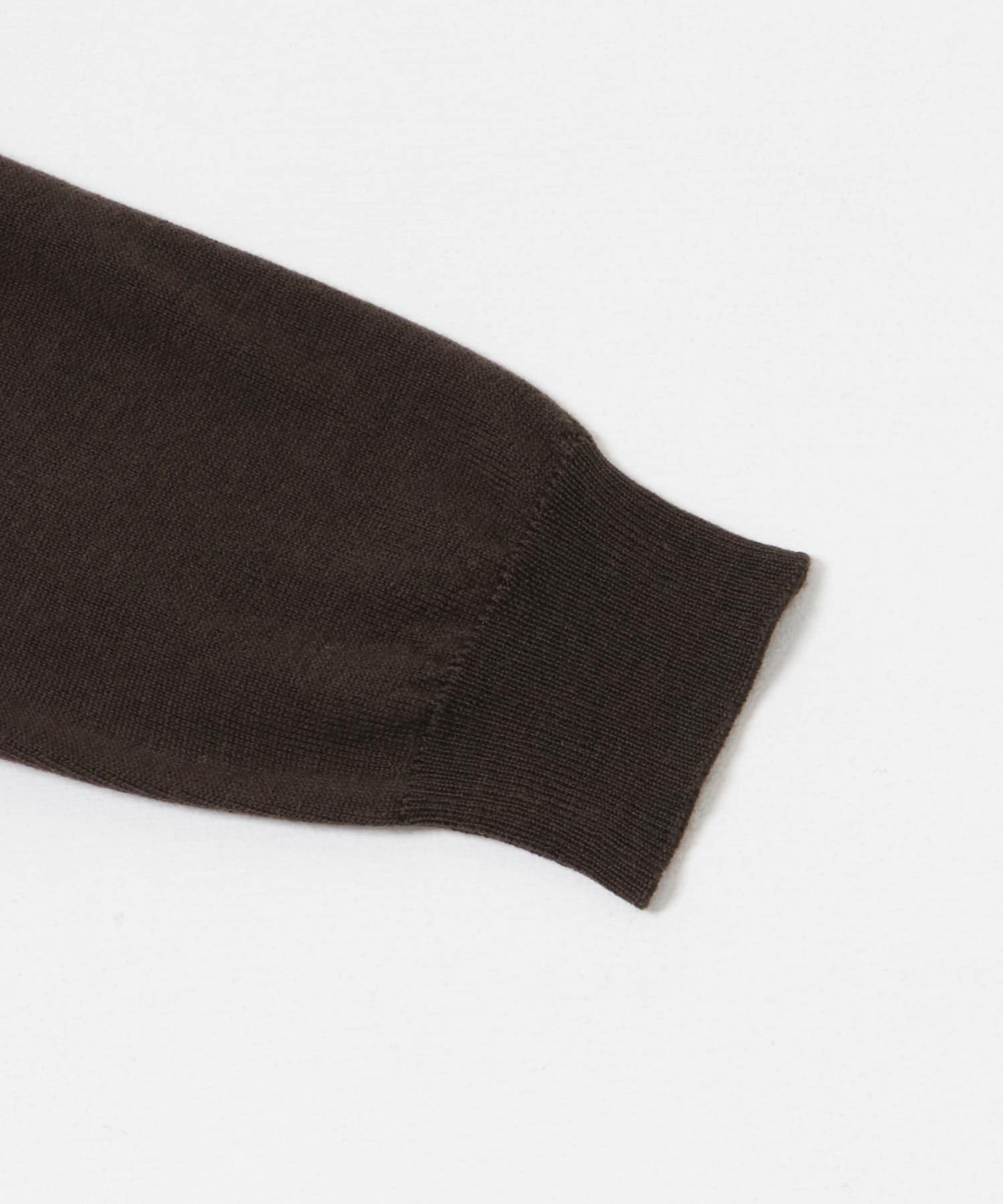 『洗濯可』WASHABLEウールハイゲージタートルネック BROWN M