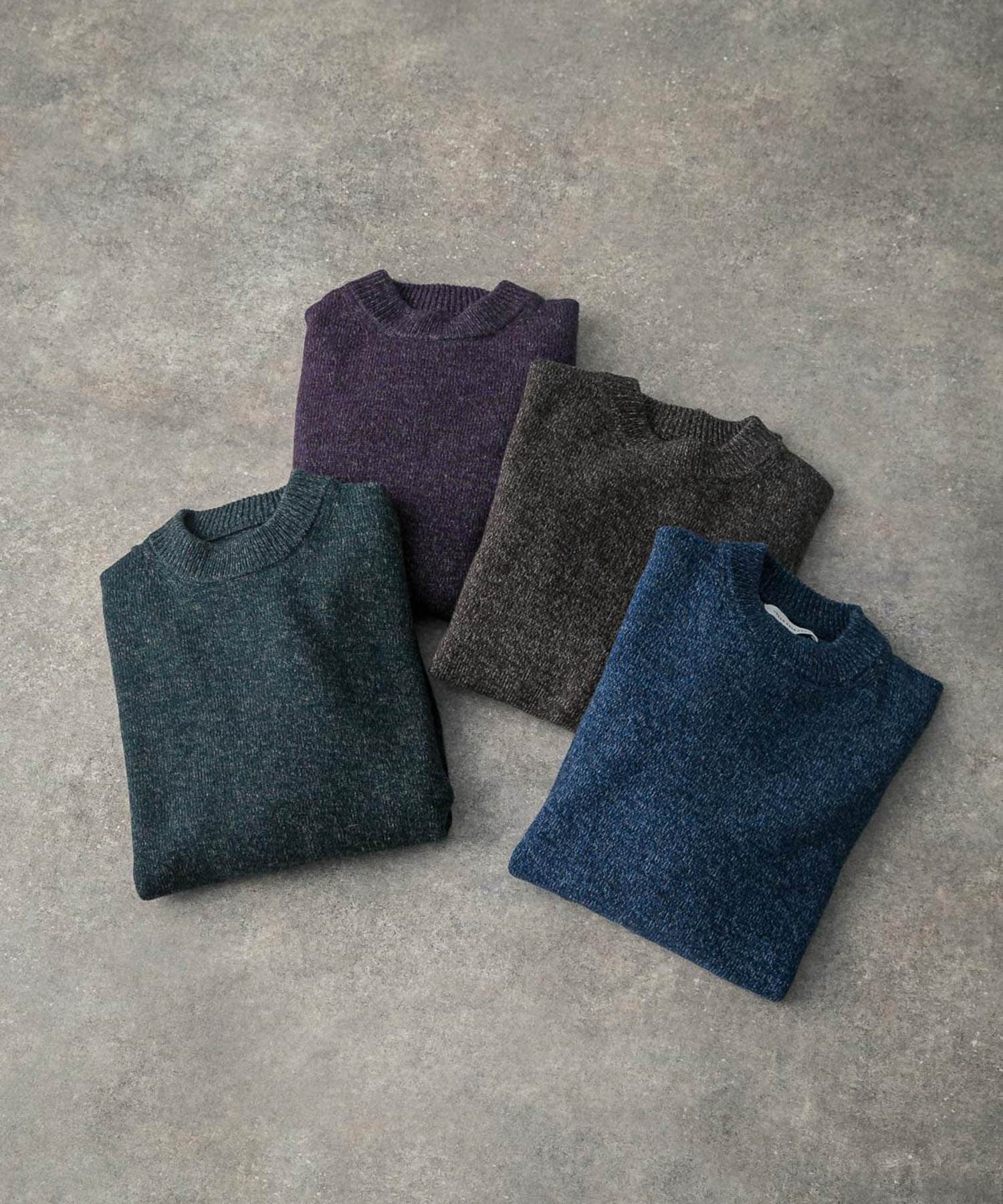 MIX MOULINE KNIT PURPLE M