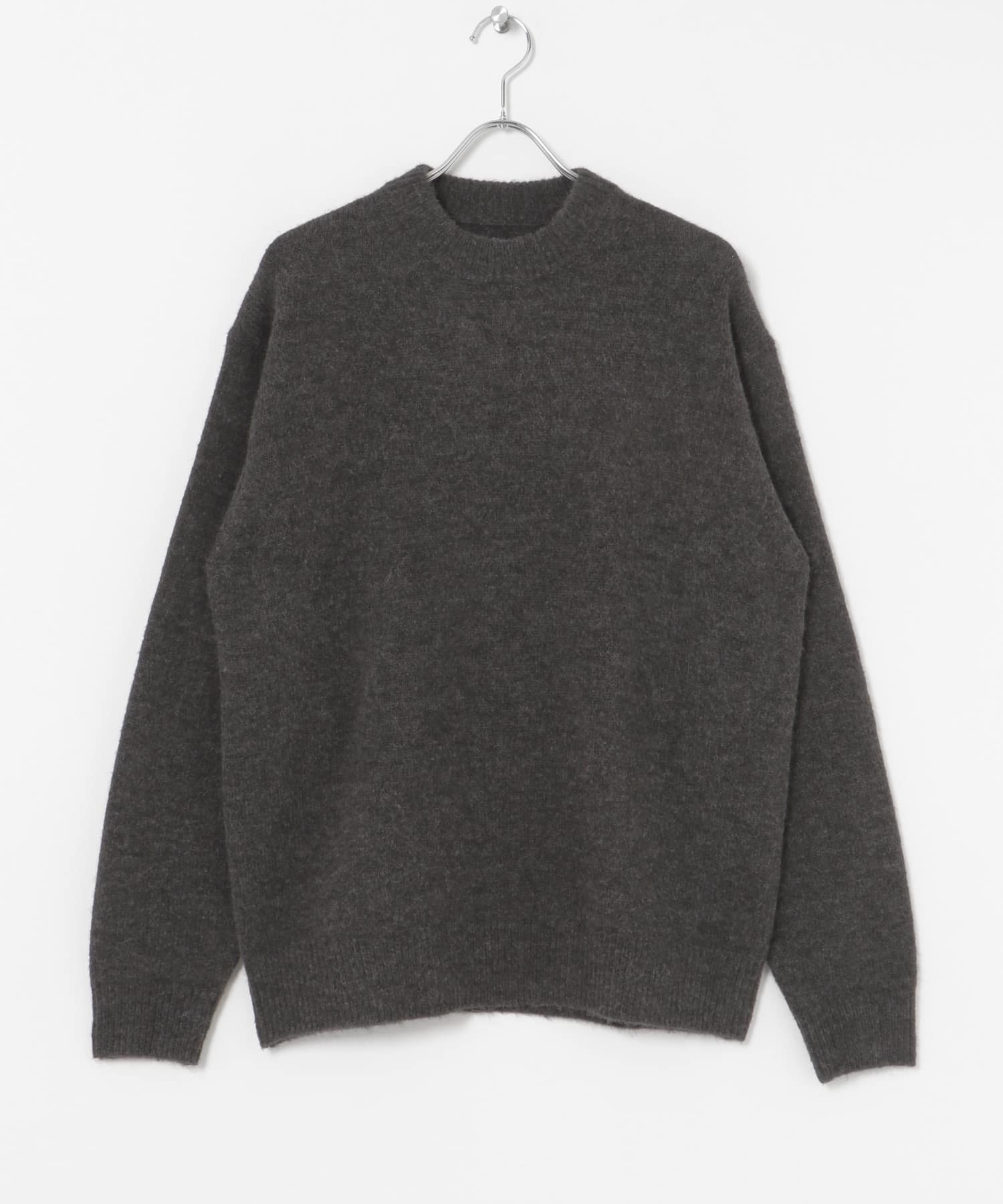 『UR GREEN』CREW NECK KNIT CHARCOAL M