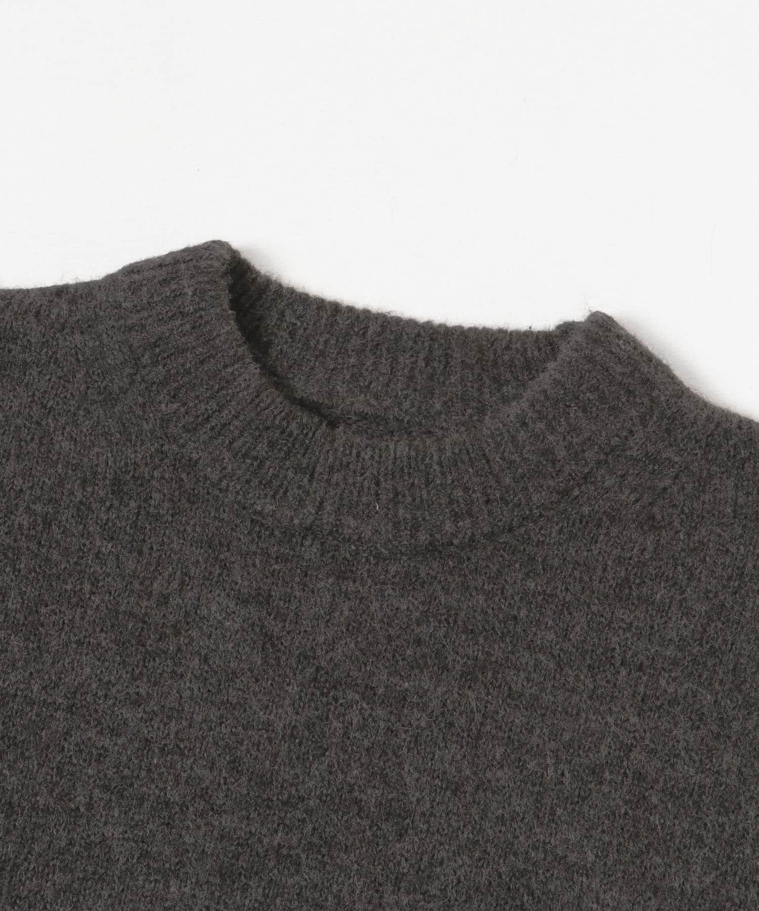 『UR GREEN』CREW NECK KNIT CHARCOAL M