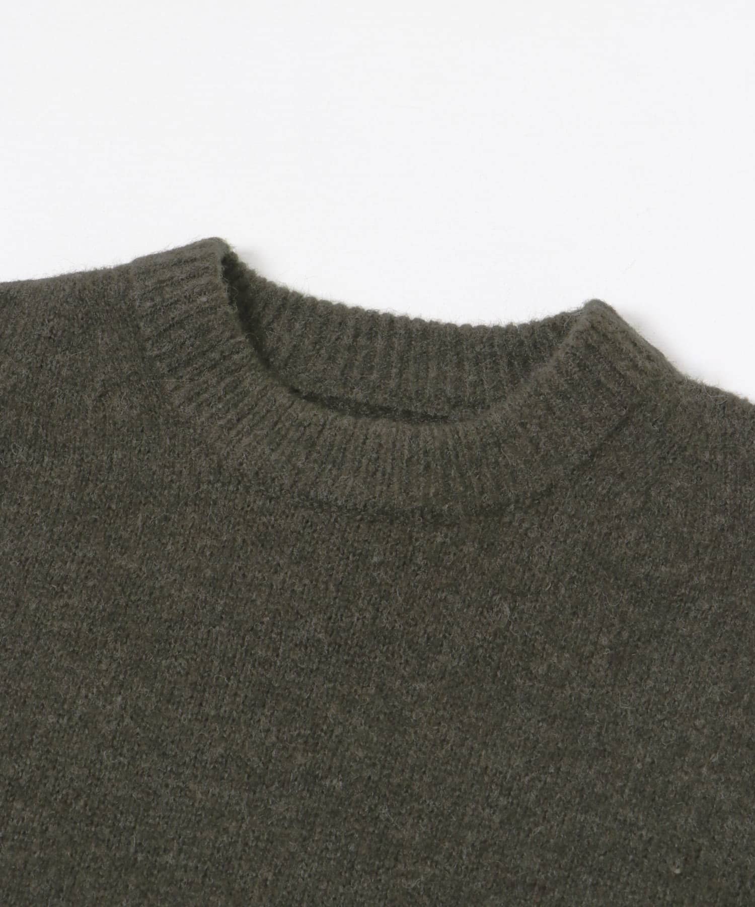 『UR GREEN』CREW NECK KNIT KHAKI M