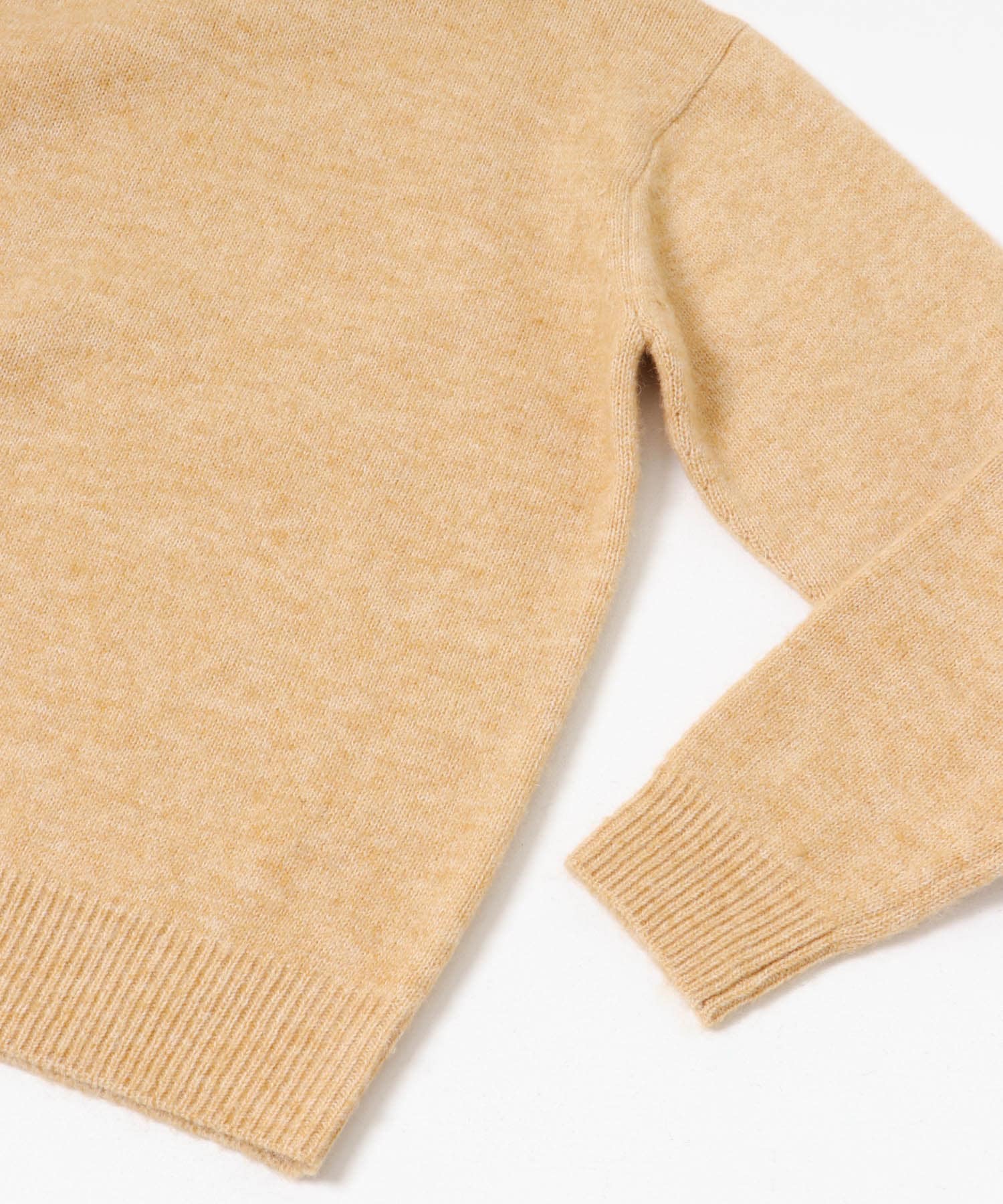『UR GREEN』CREW NECK KNIT PALE GOLD M