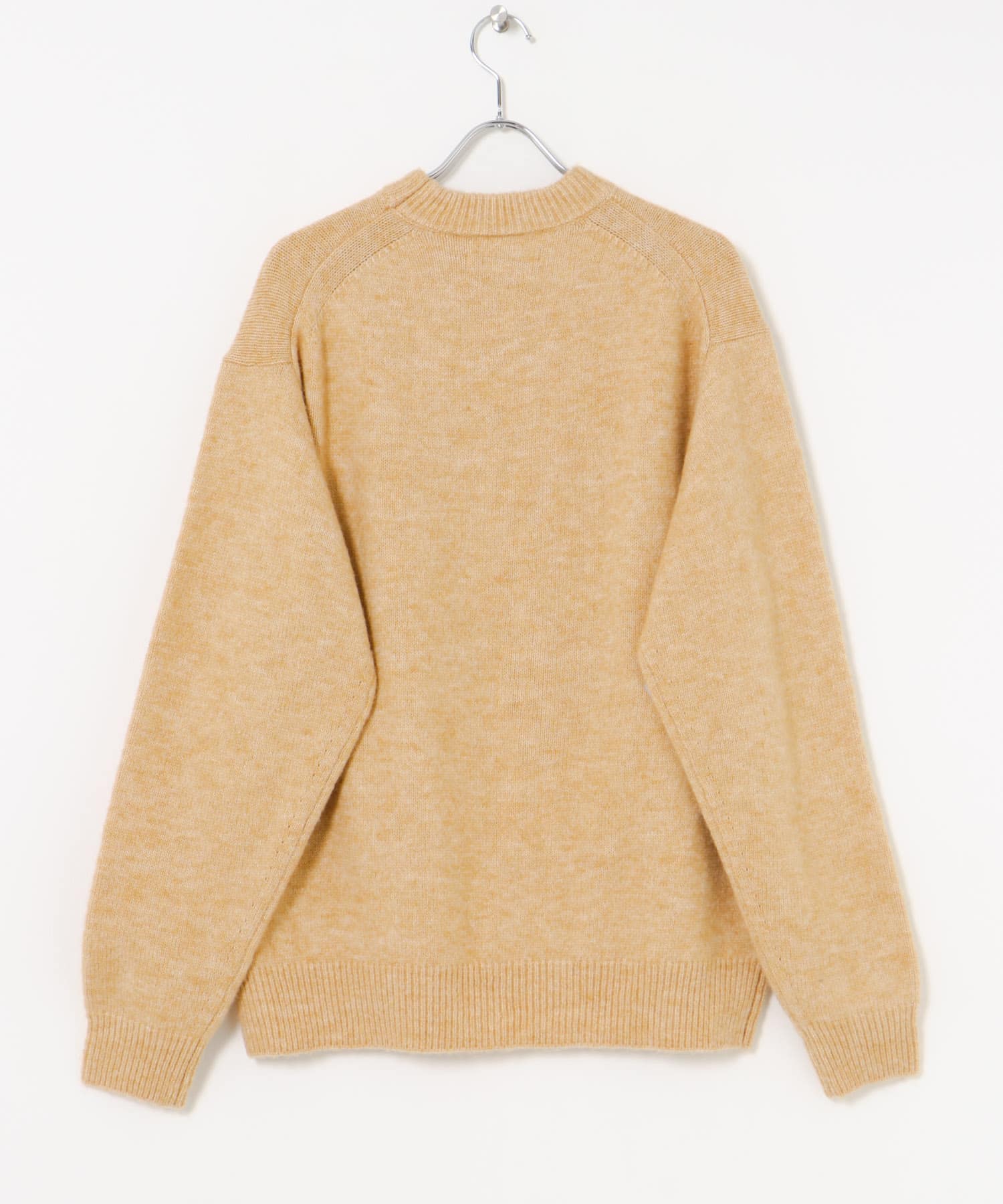『UR GREEN』CREW NECK KNIT PALE GOLD M