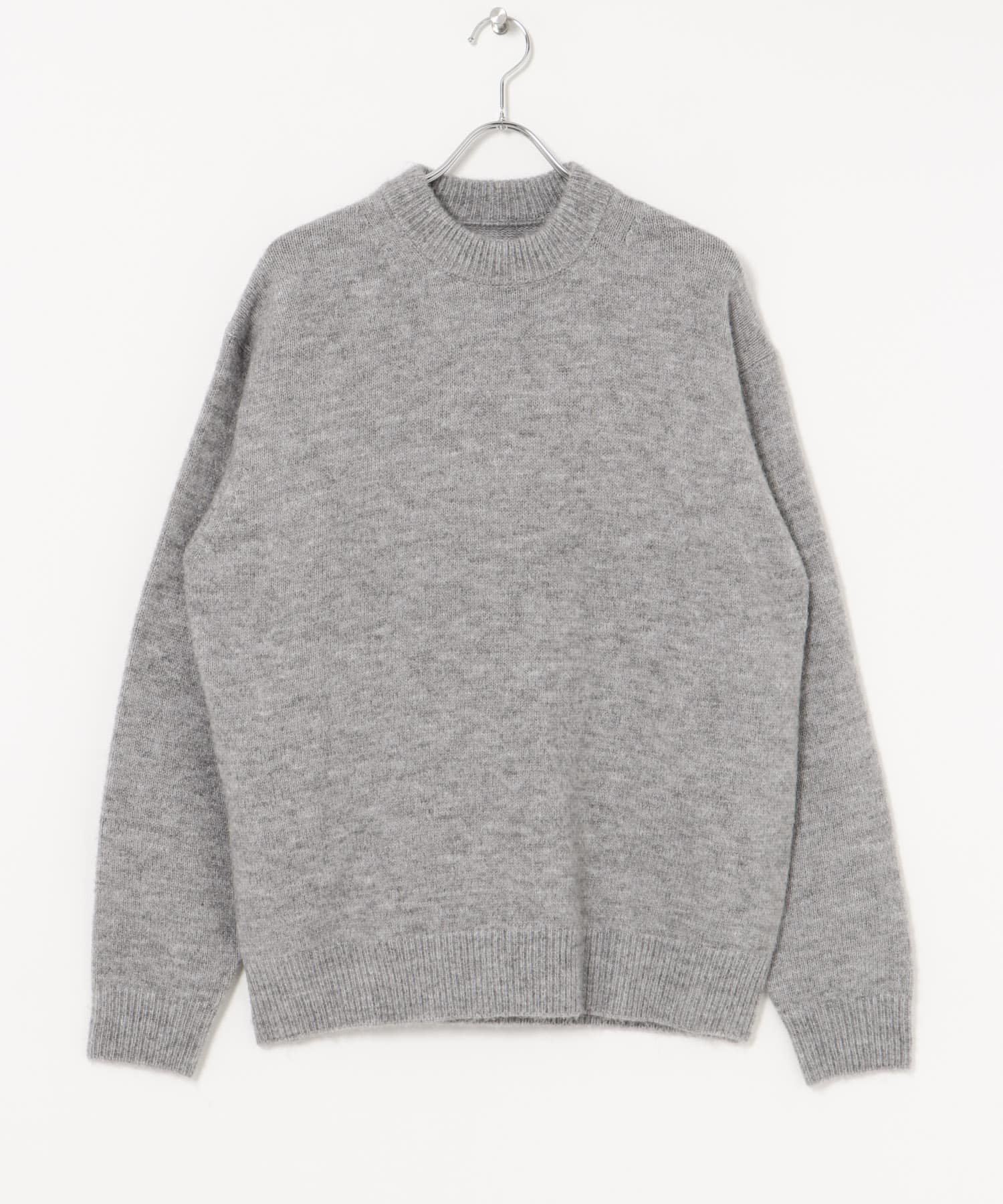 『UR GREEN』CREW NECK KNIT GRAY M