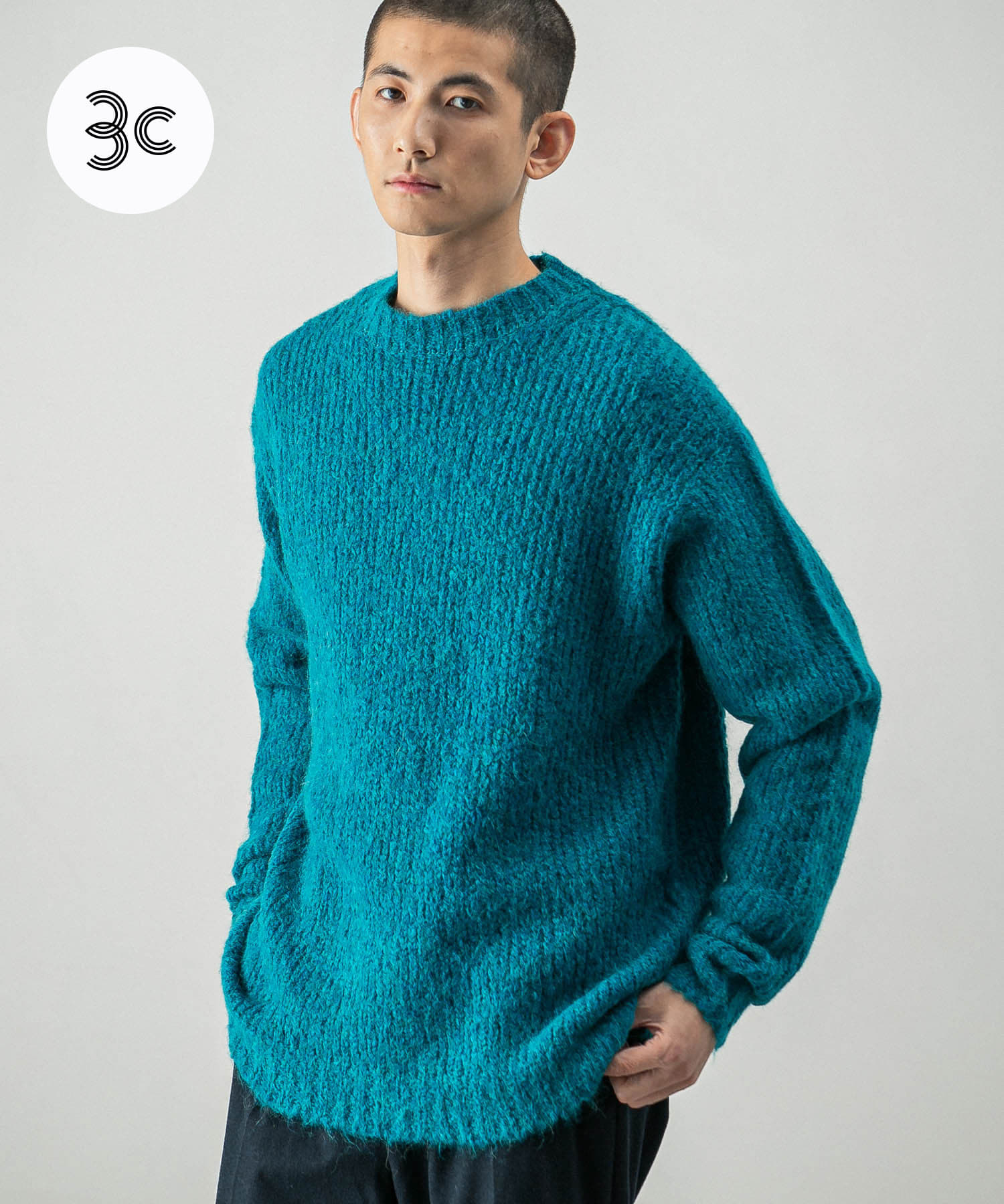 new basic ALPACA TSUMUGI KNIT