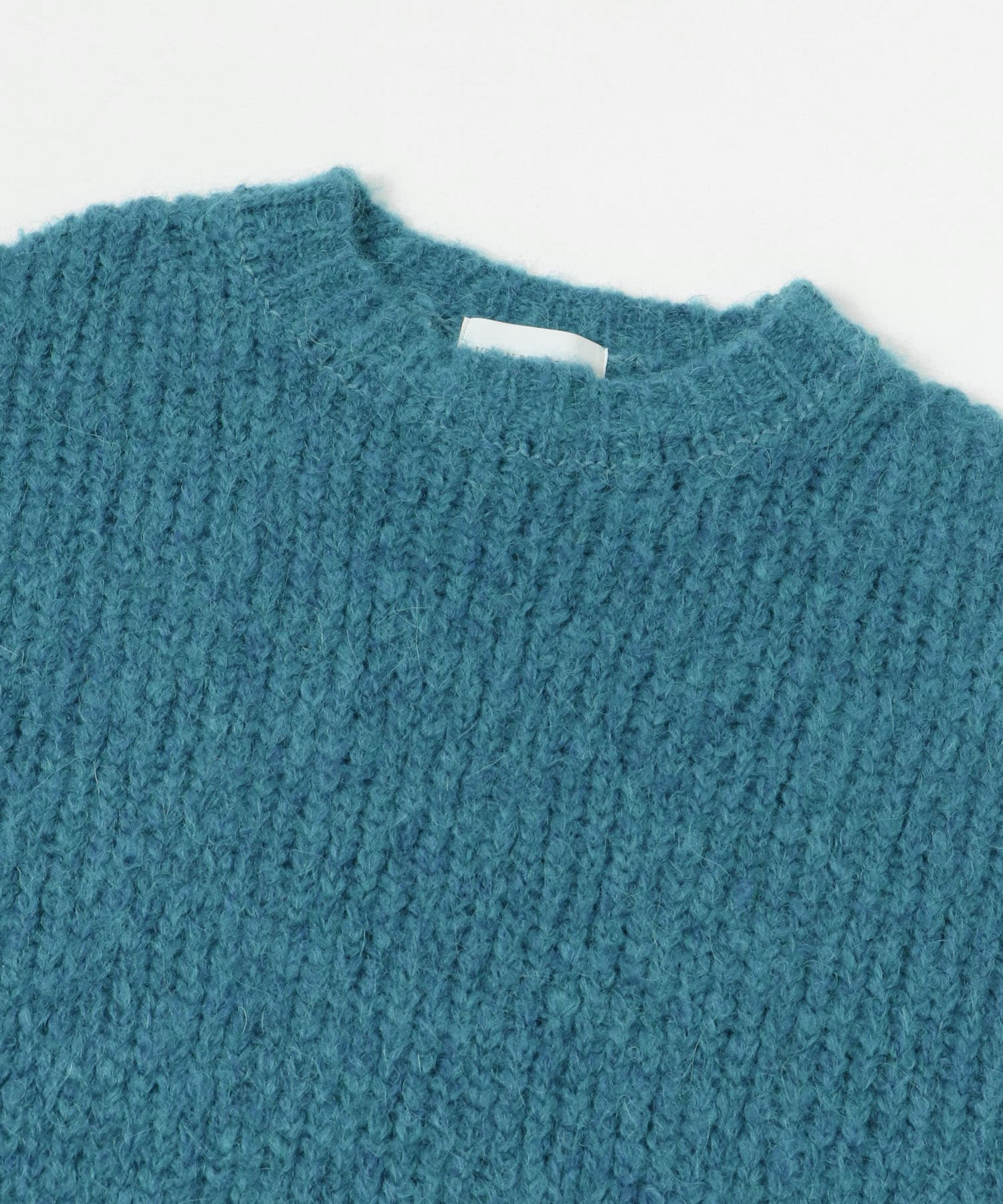 new basic ALPACA TSUMUGI KNIT TURQOISE M
