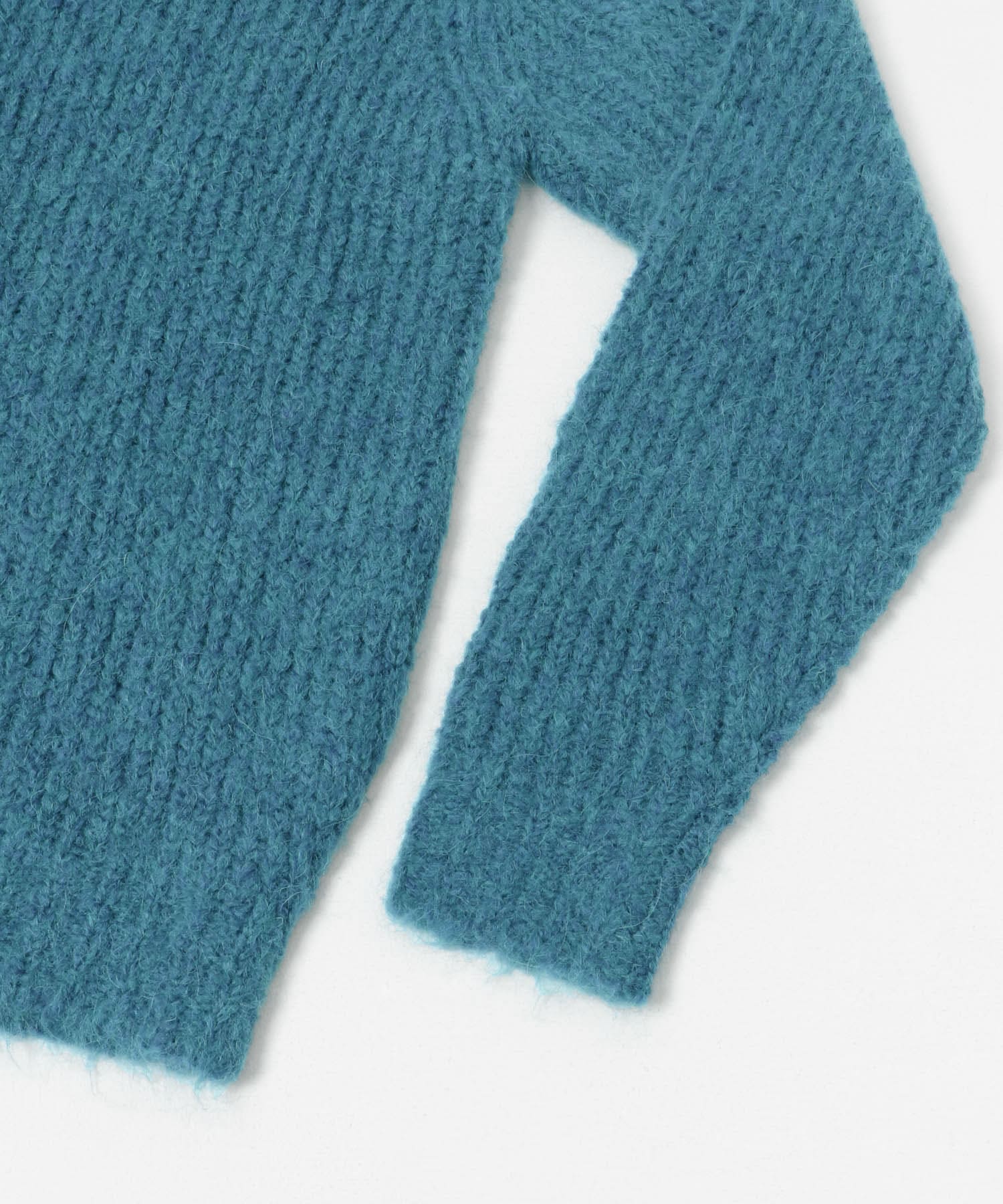 new basic ALPACA TSUMUGI KNIT TURQOISE M