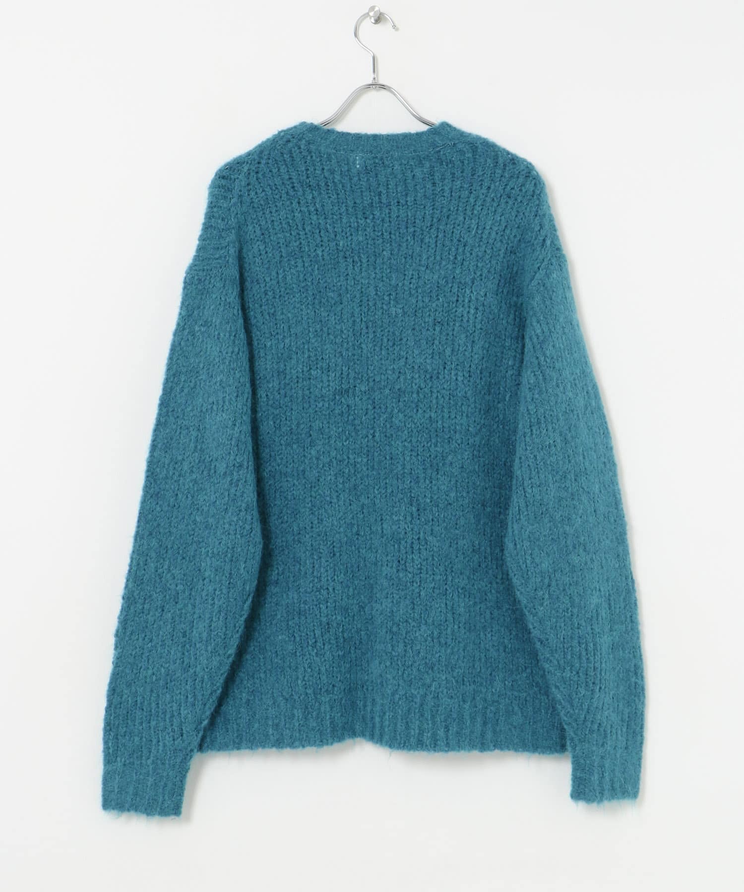 new basic ALPACA TSUMUGI KNIT TURQOISE M