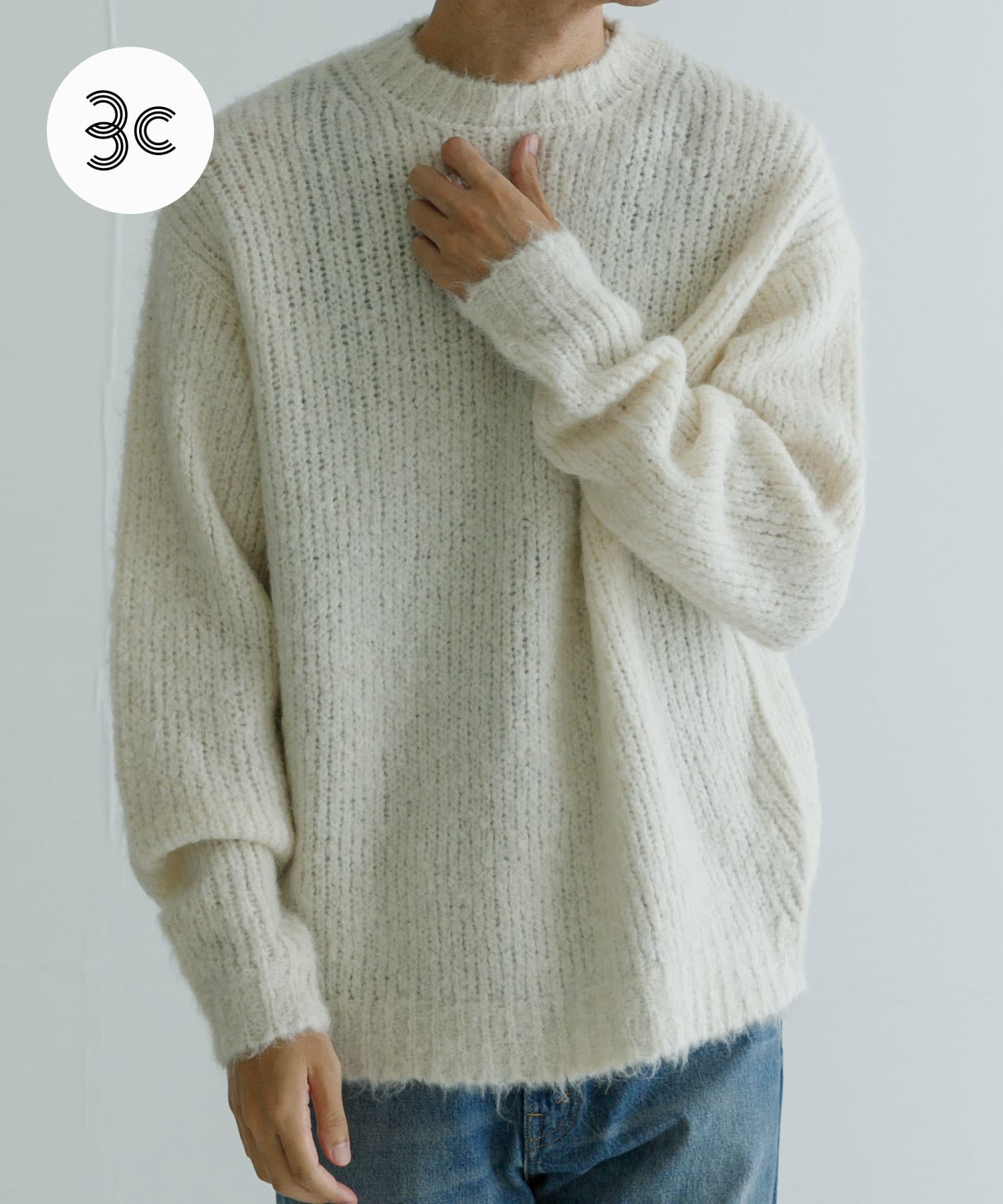 new basic ALPACA TSUMUGI KNIT