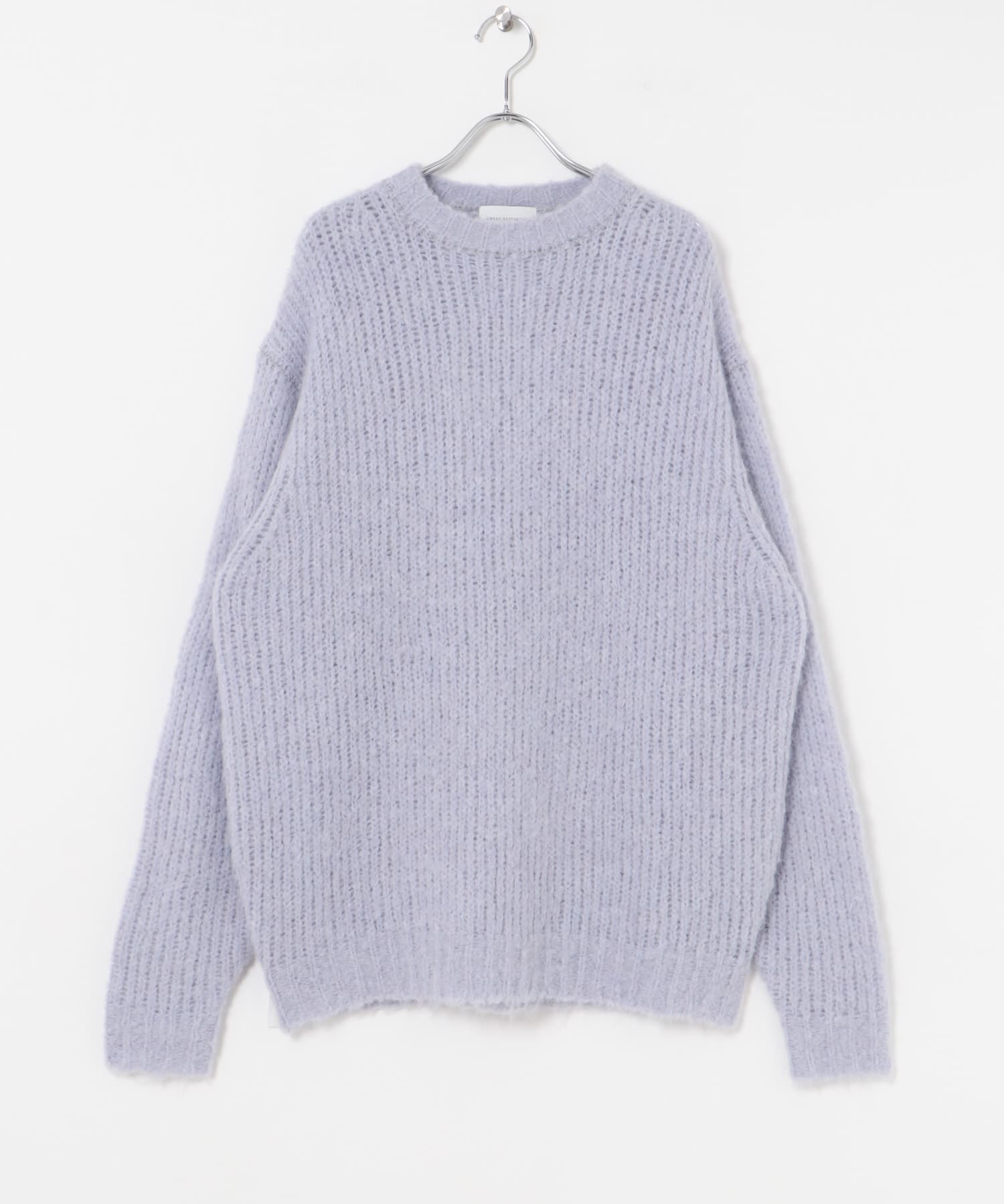 new basic ALPACA TSUMUGI KNIT LILAC M