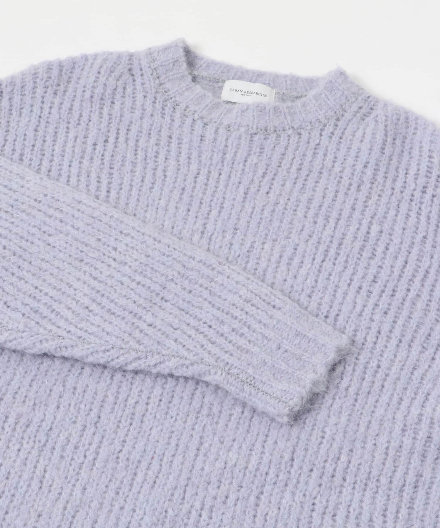 new basic ALPACA TSUMUGI KNIT LILAC M