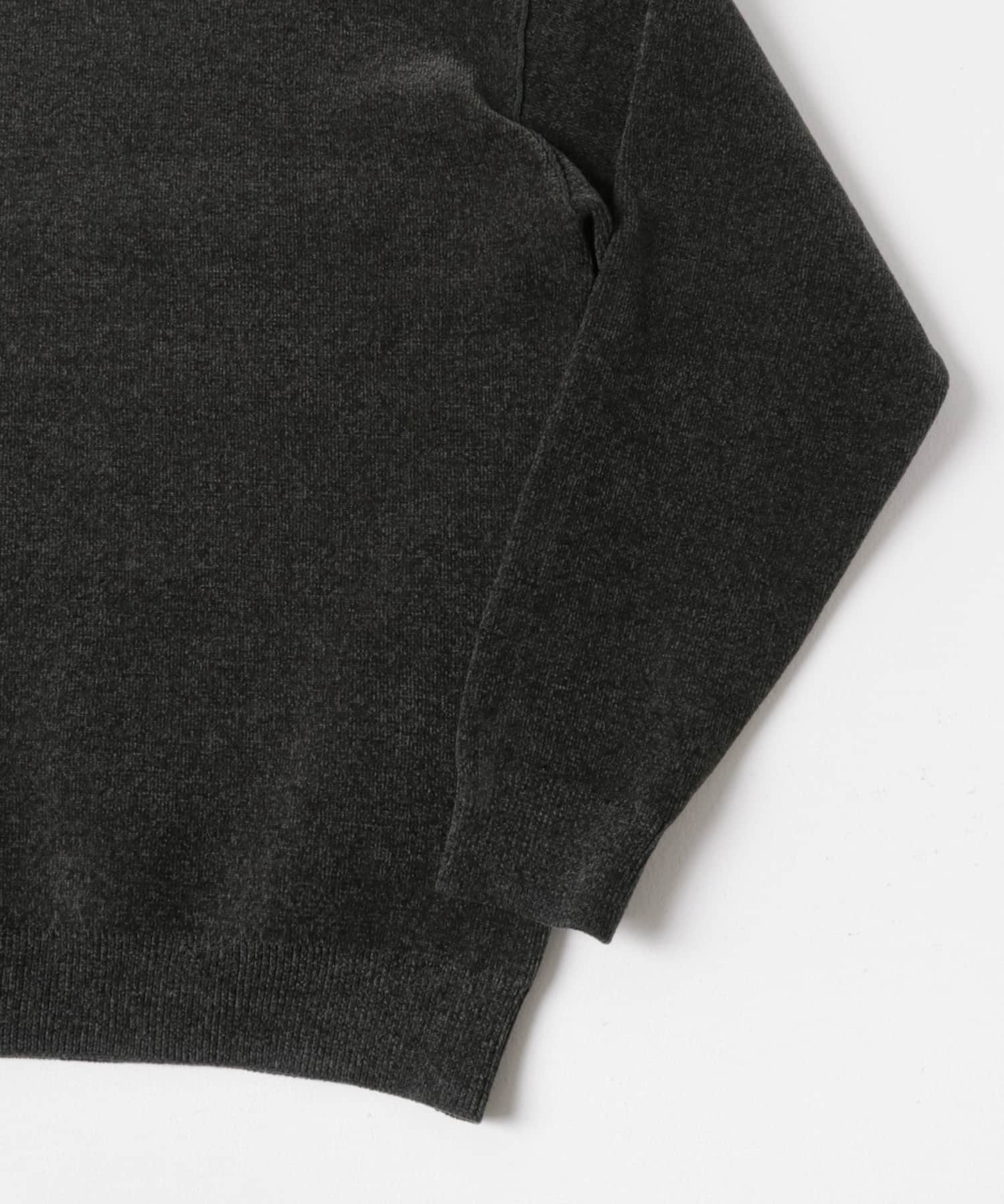 Wフェイスクルーネックニット CHARCOAL M