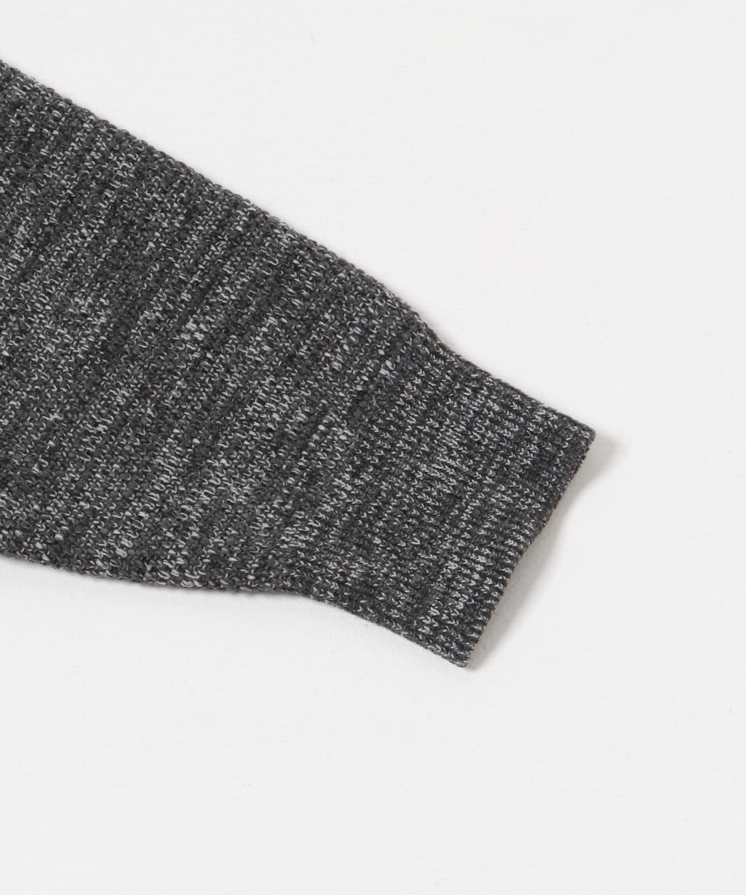 メランジハーフモックプルオーバーニット CHARCOAL M