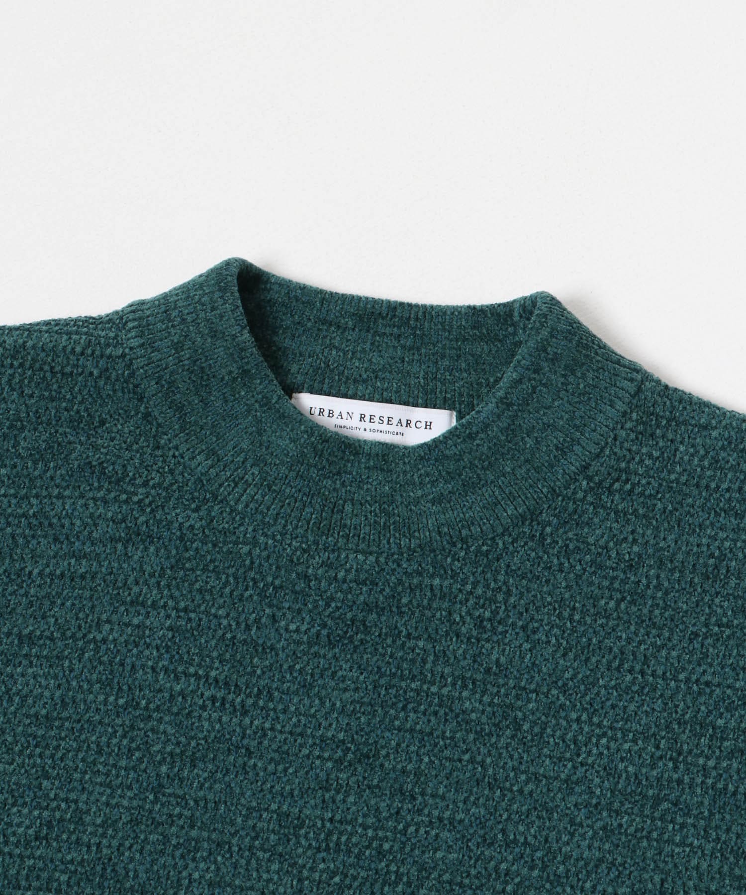 メランジハーフモックプルオーバーニット D.GREEN M