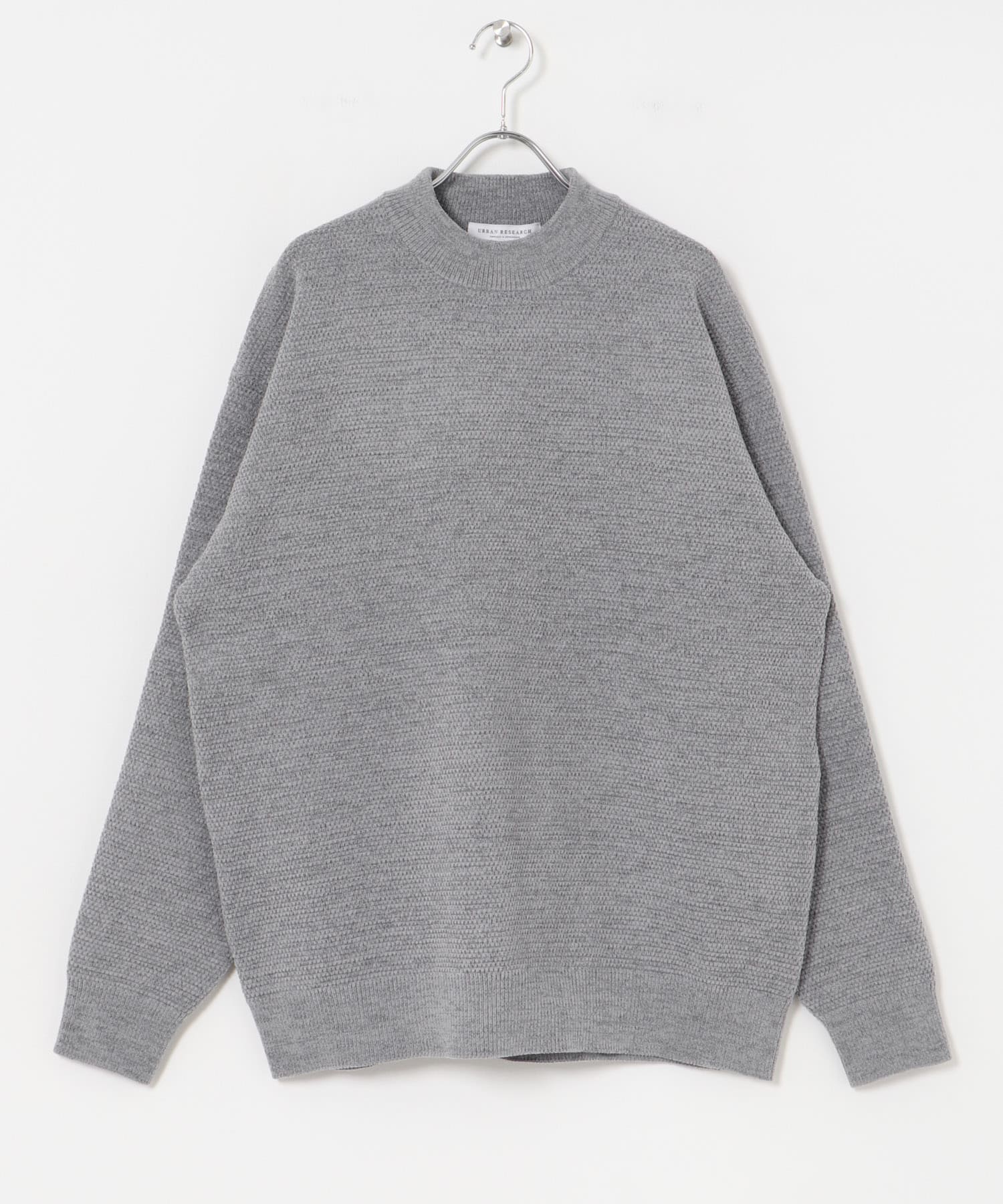 メランジハーフモックプルオーバーニット L.GRAY M