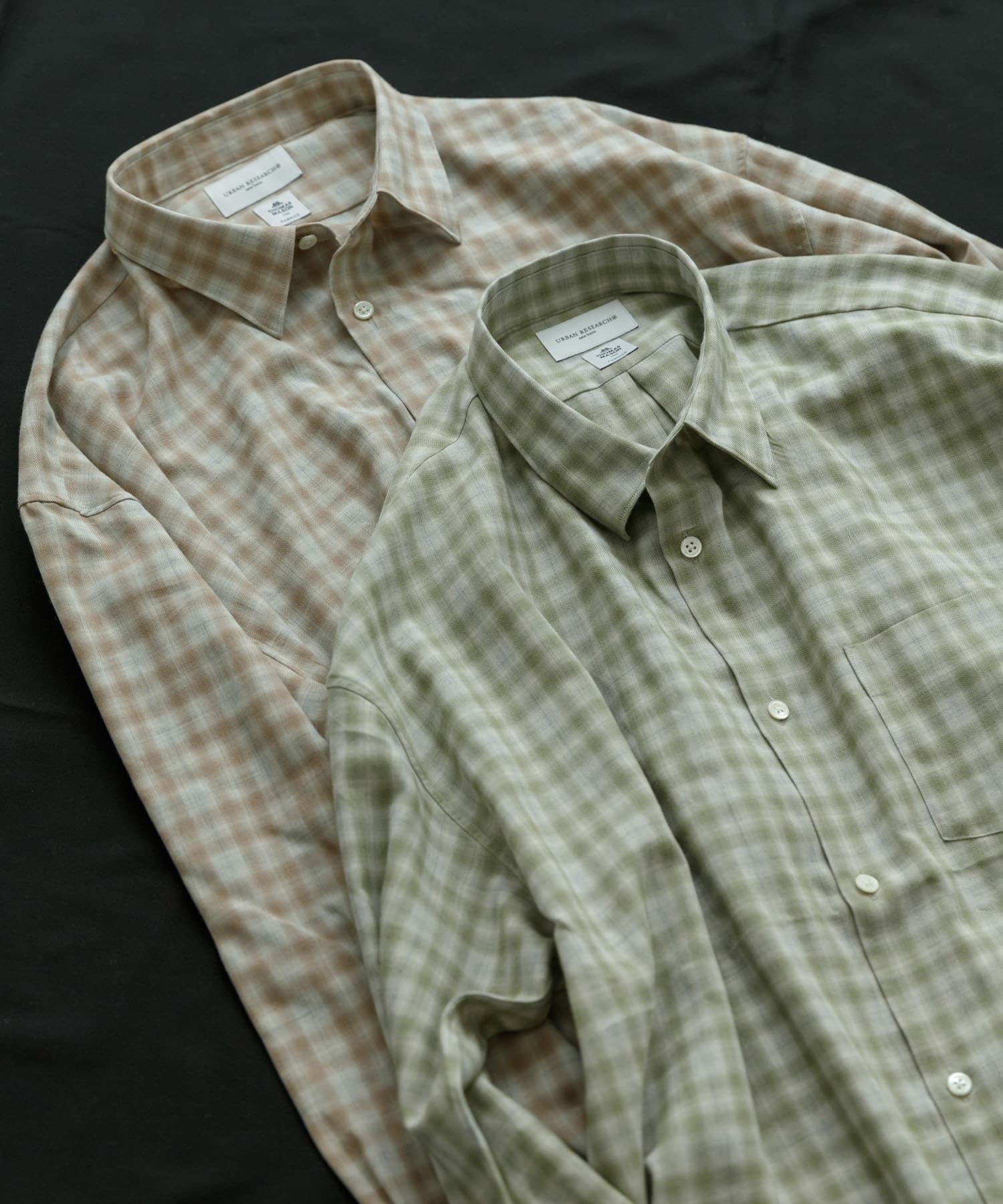 new basic トーマスメイソンオーバーネルシャツ BEIGE CH M