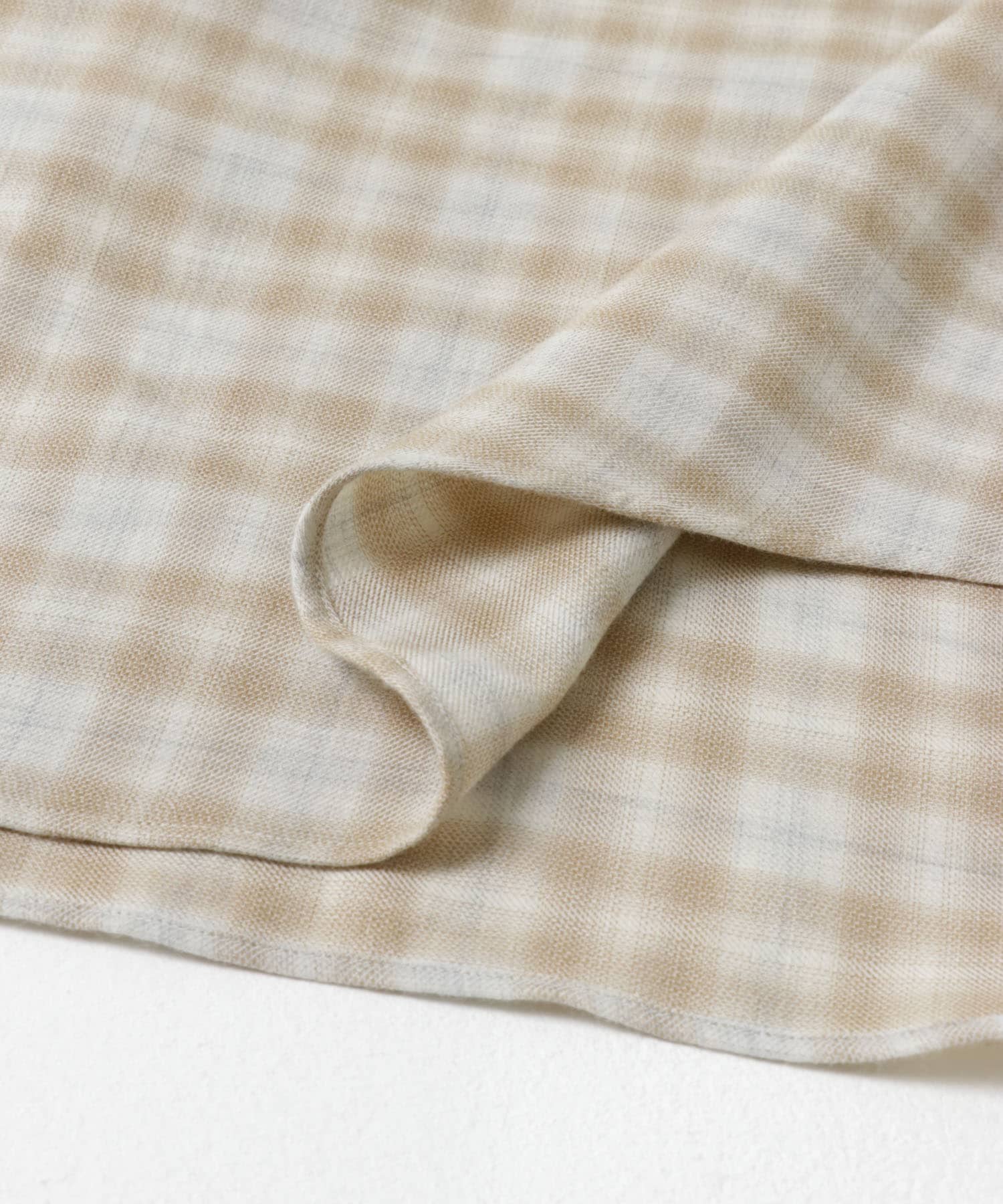 new basic トーマスメイソンオーバーネルシャツ BEIGE CH M