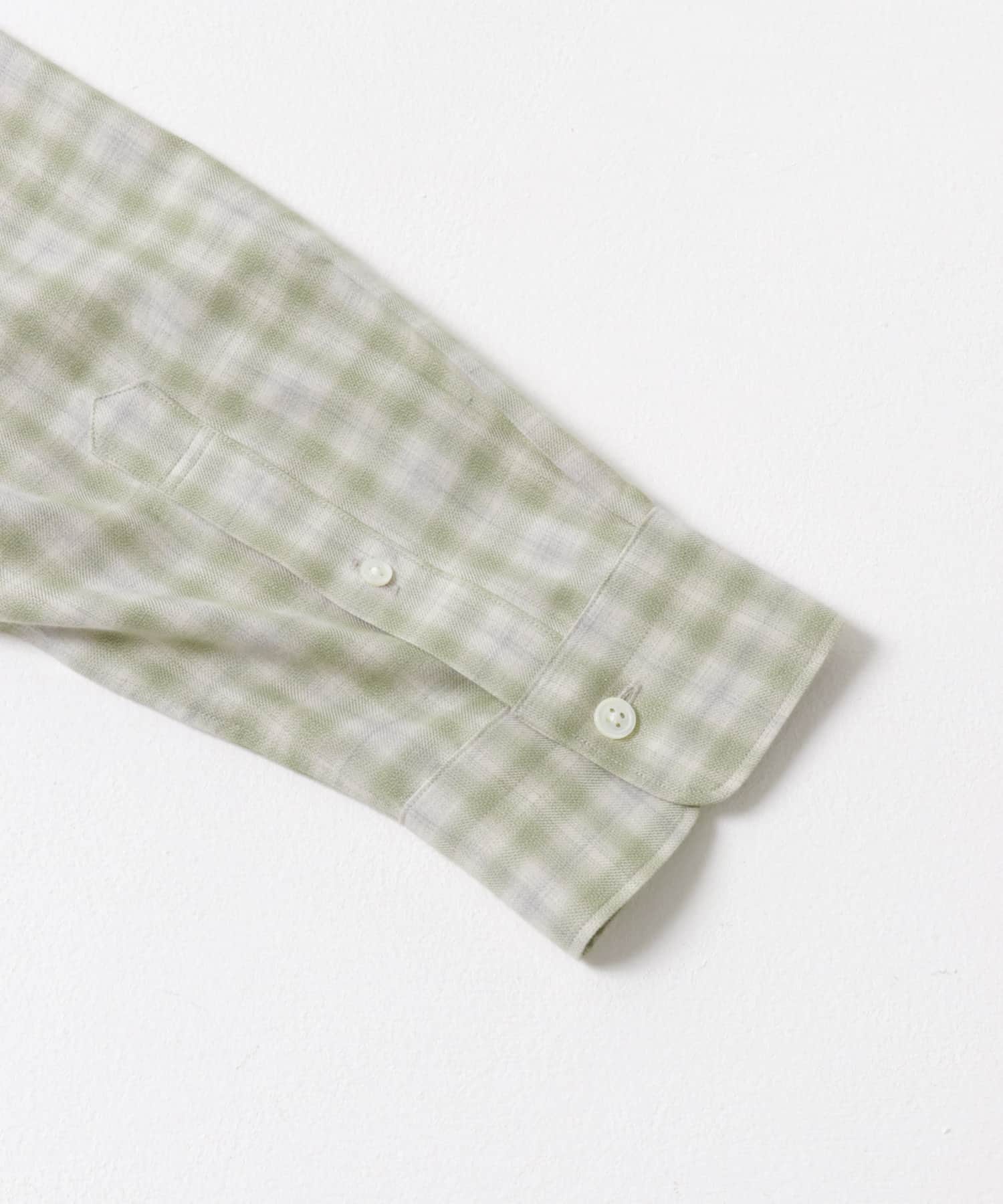 new basic トーマスメイソンオーバーネルシャツ GREEN CH M