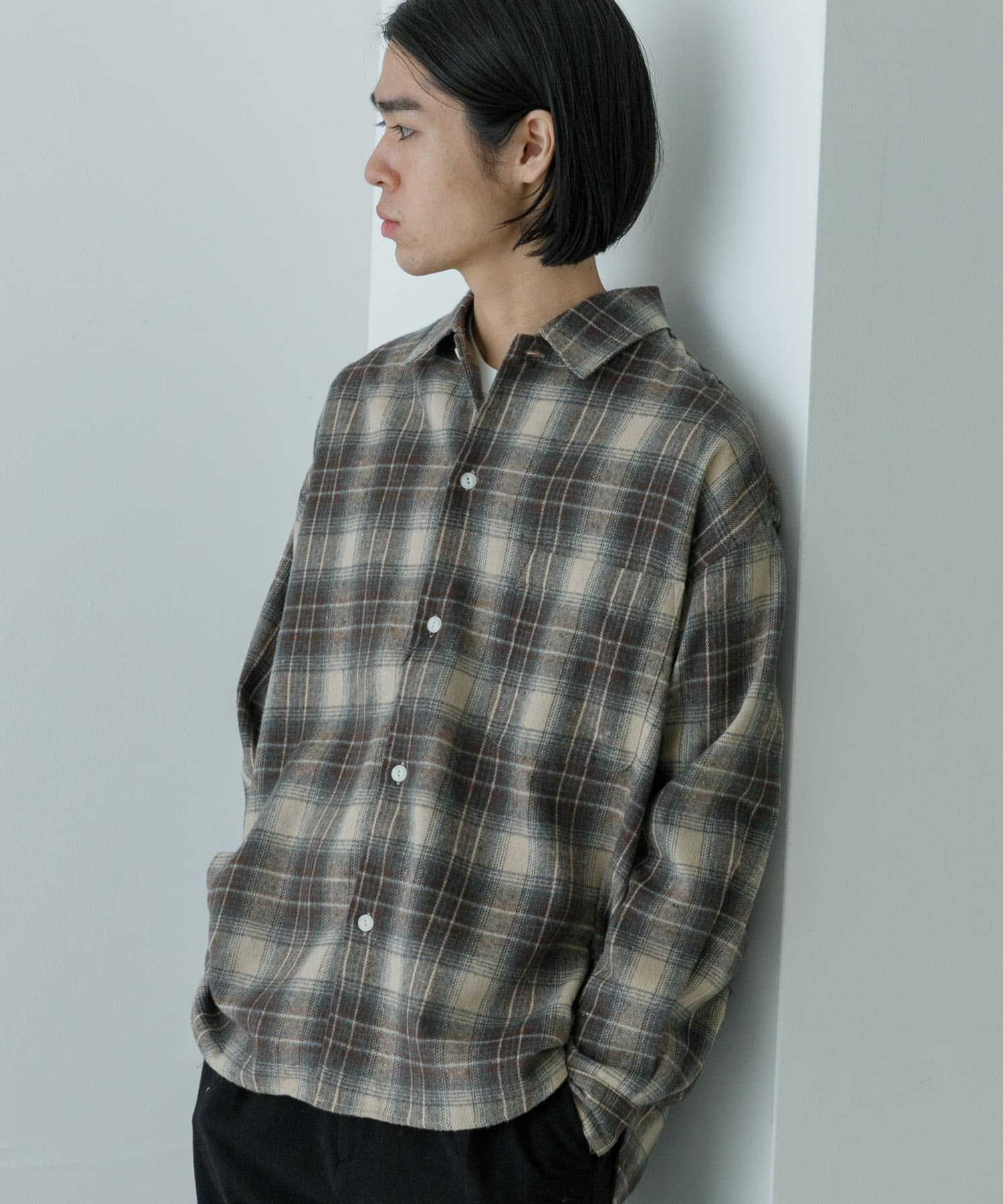 オンブレーネルシャツ(M BLACK): トップス｜URBAN RESEARCH公式