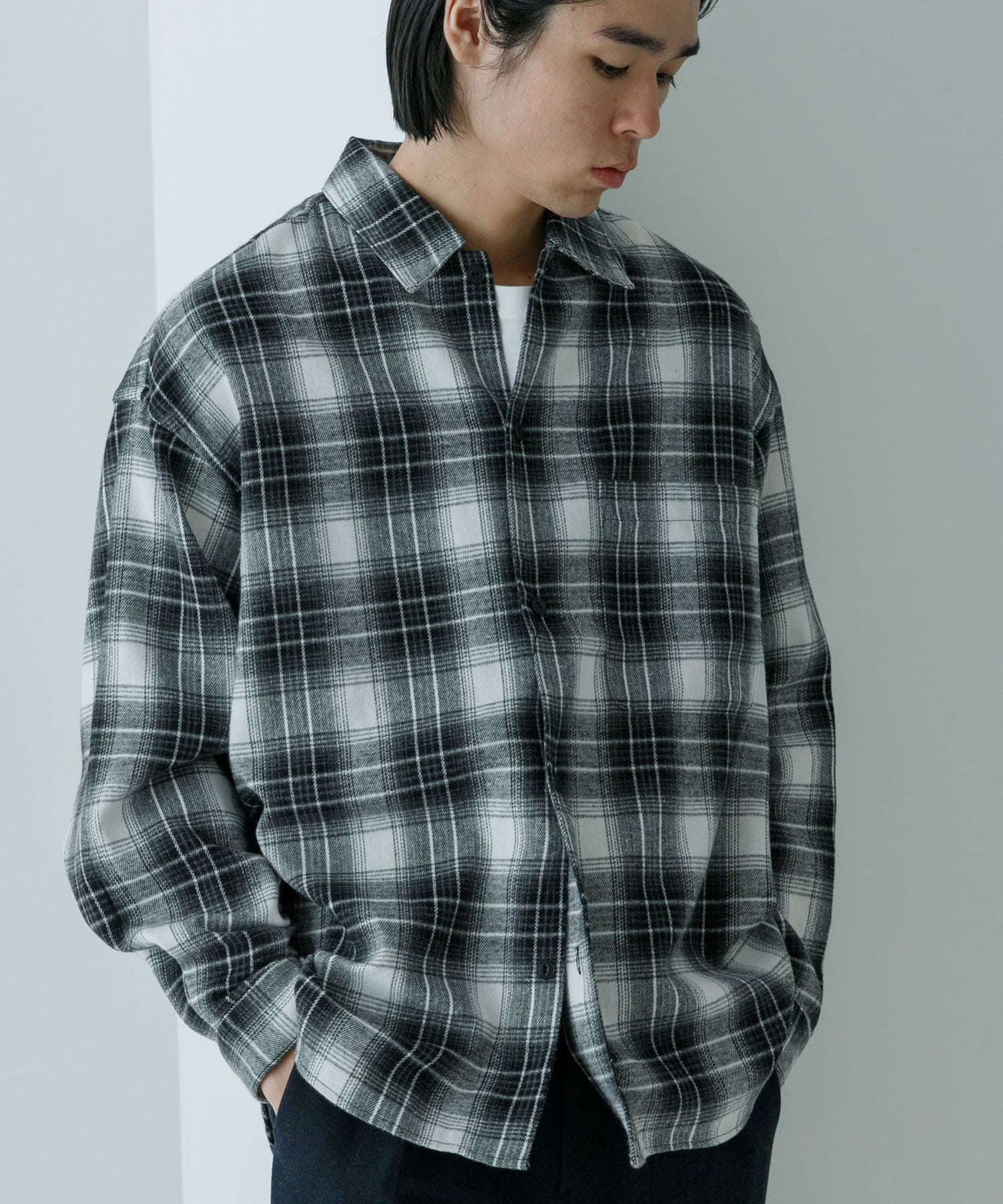 オンブレーネルシャツ(M BLACK): トップス｜URBAN RESEARCH公式